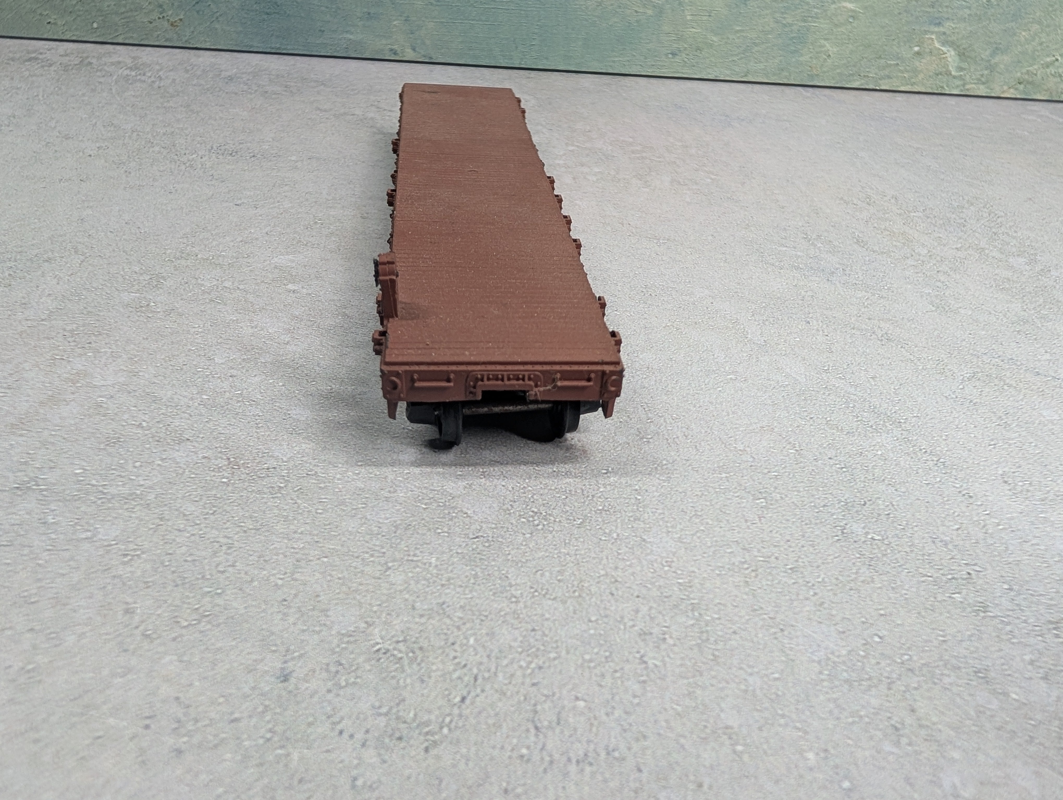 USED Athearn HO Scale 50' Flat Car Santa Fe ATSF #93302