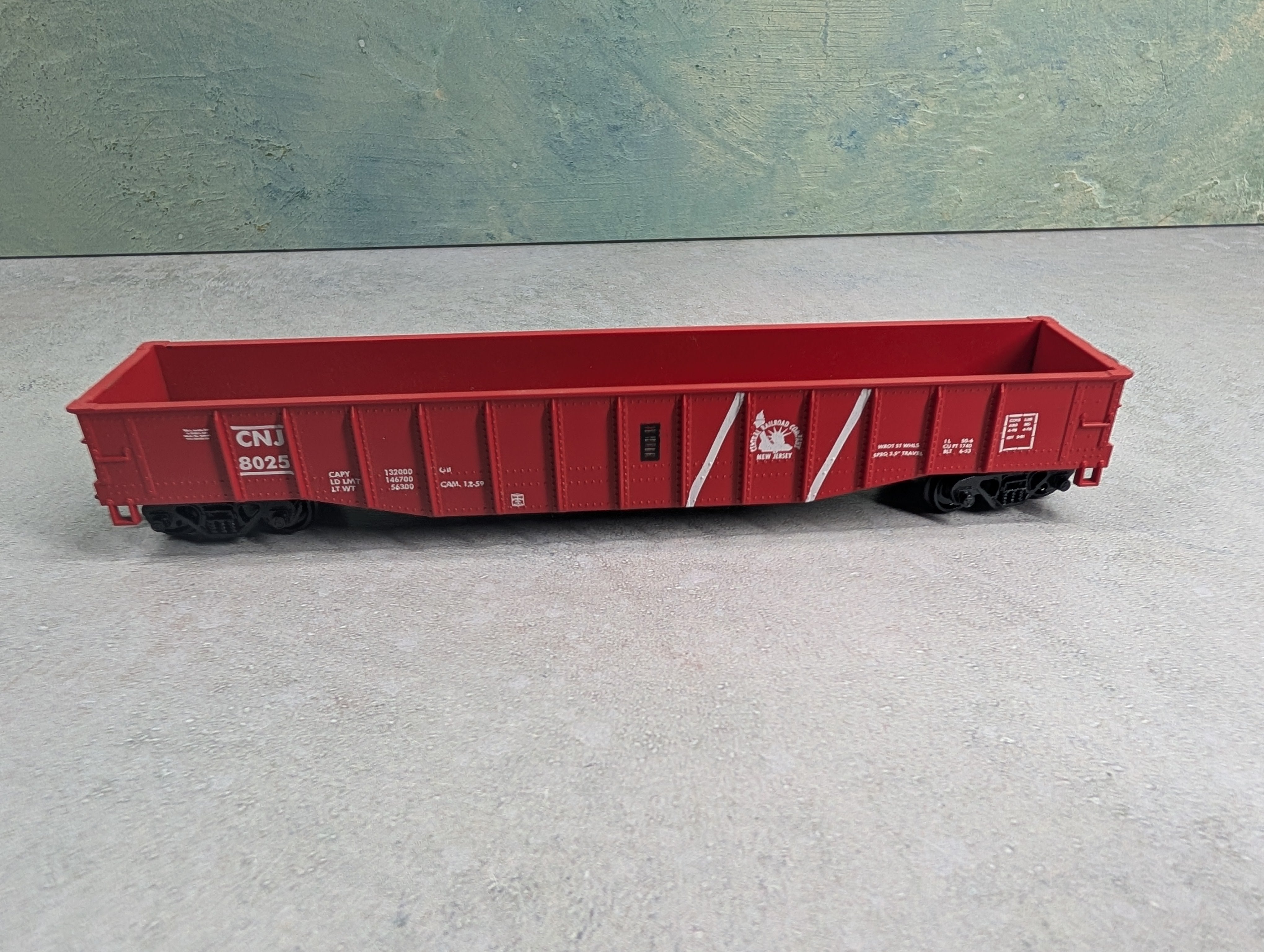 USED Athearn HO Scale 50' Gondola Jersey Central CNJ #8025
