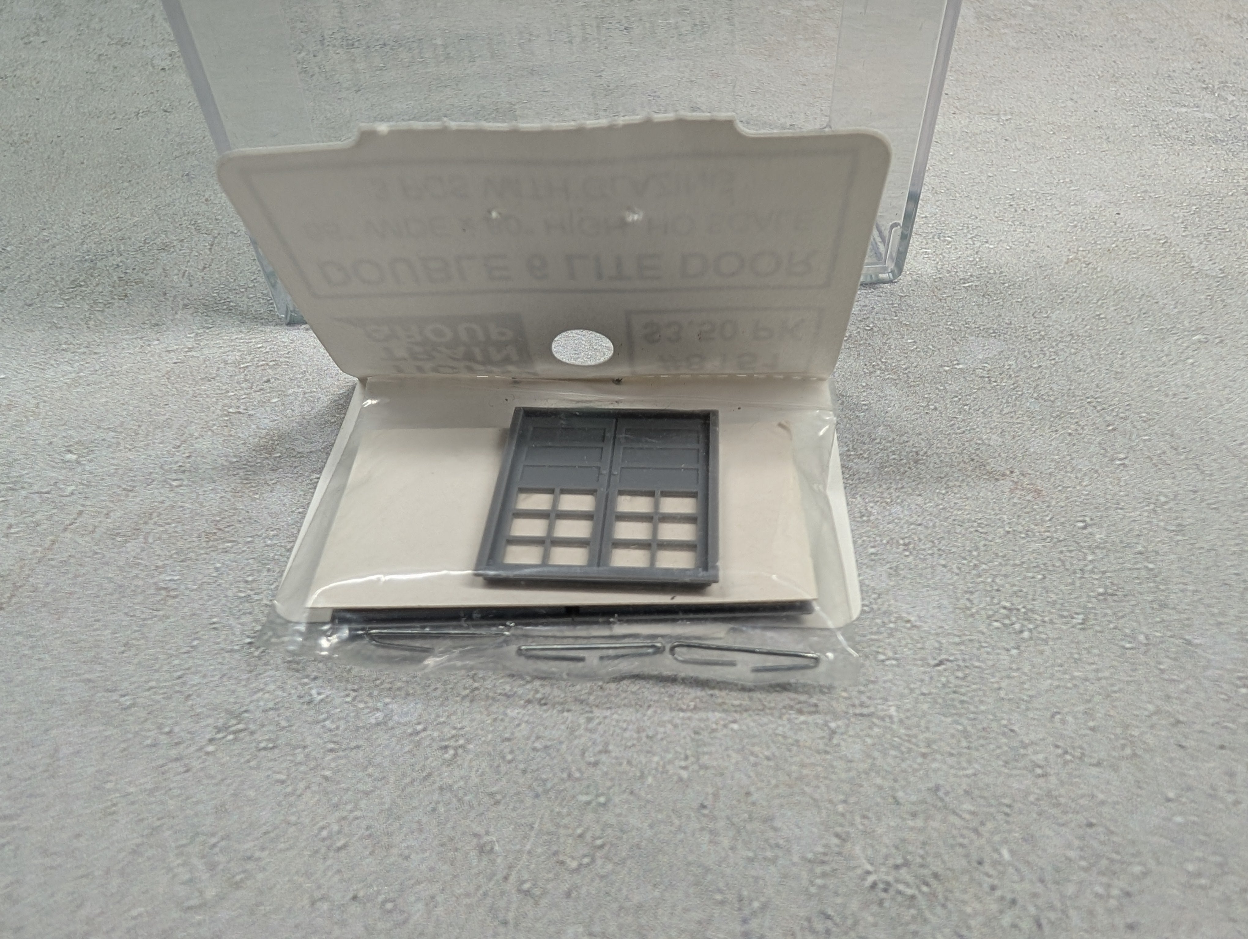 USED Tichy Train Group 8151 HO Scale Double 6 Lite Door (66" Wide x 80" High w/ Glazing) (3 pcs)