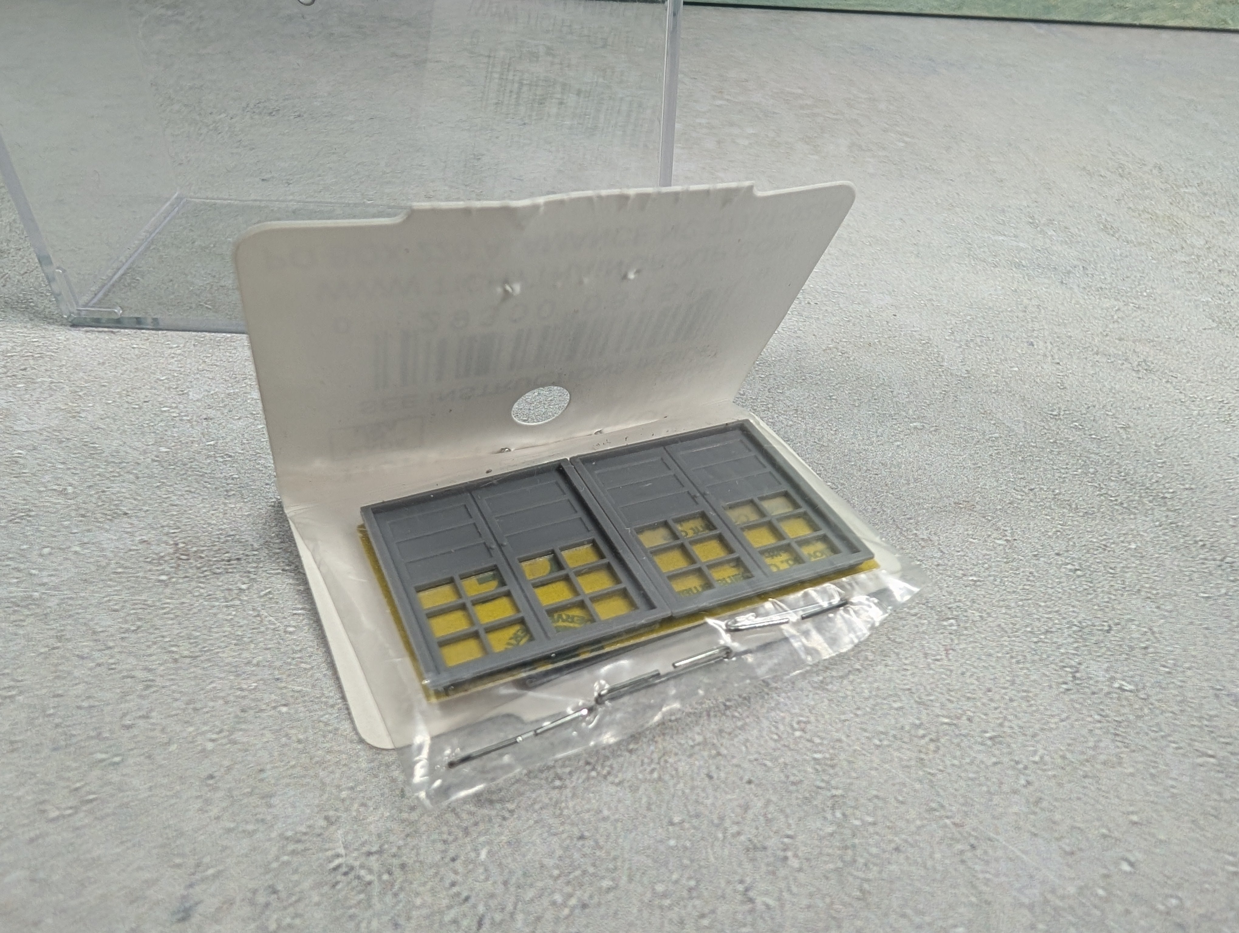 USED Tichy Train Group 8151 HO Scale Double 6 Lite Door (66" Wide x 80" High w/ Glazing) (3 pcs)