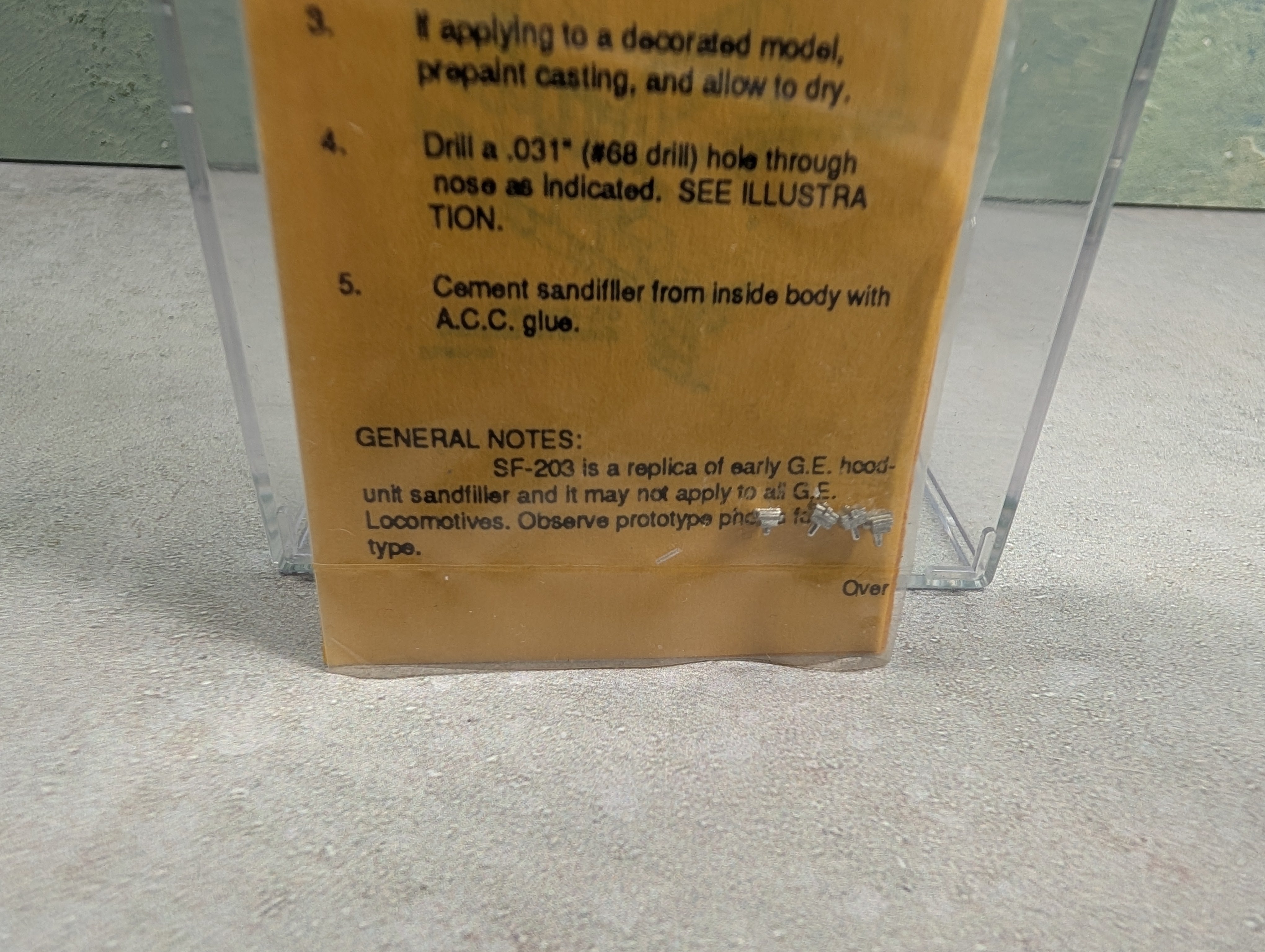 DETAILS WEST SF-203 HO Scale GE Sand Filler Hatch (4 pcs)