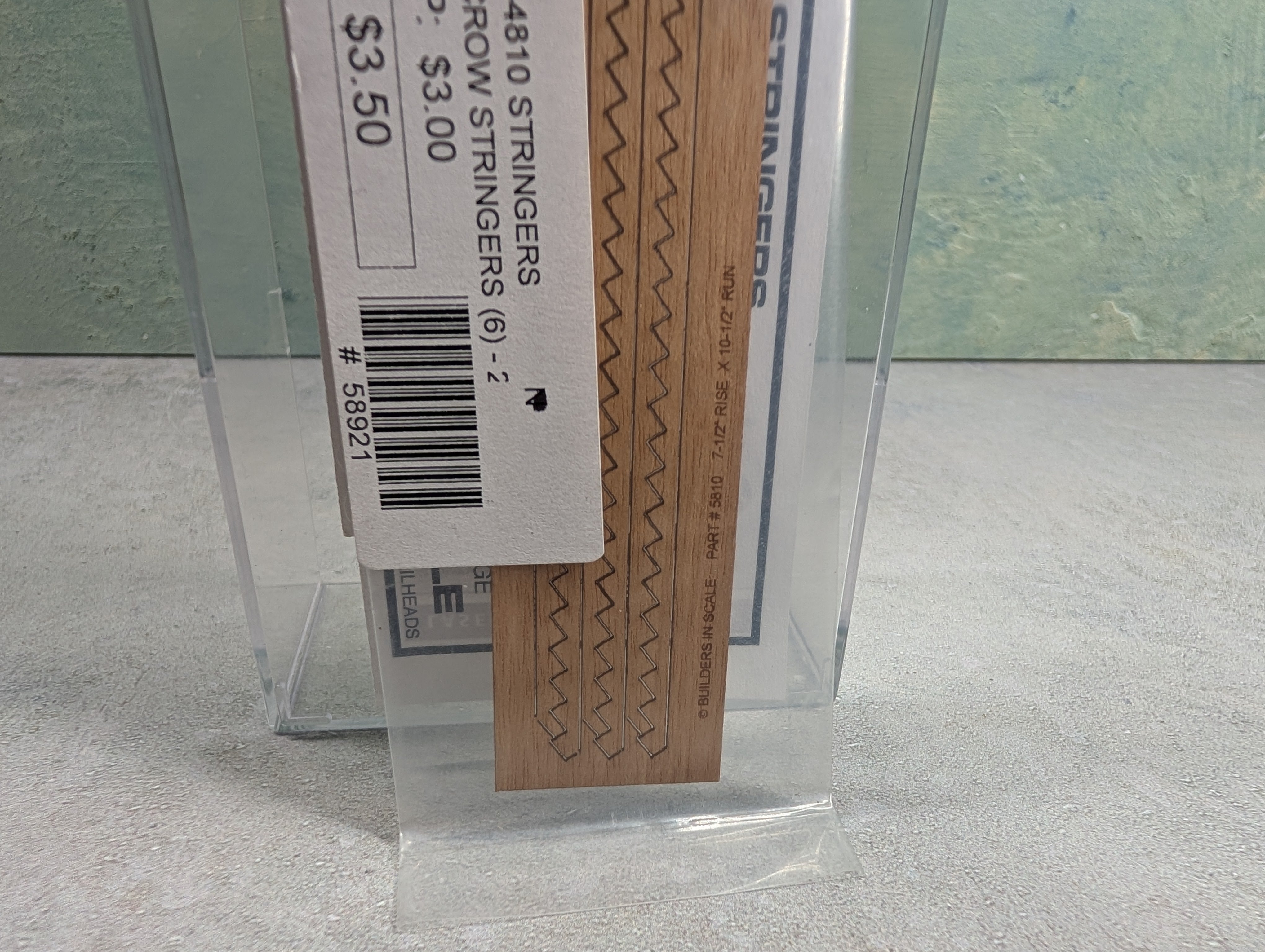 Laserwood 5810 HO Scale Standard Stair Stringers