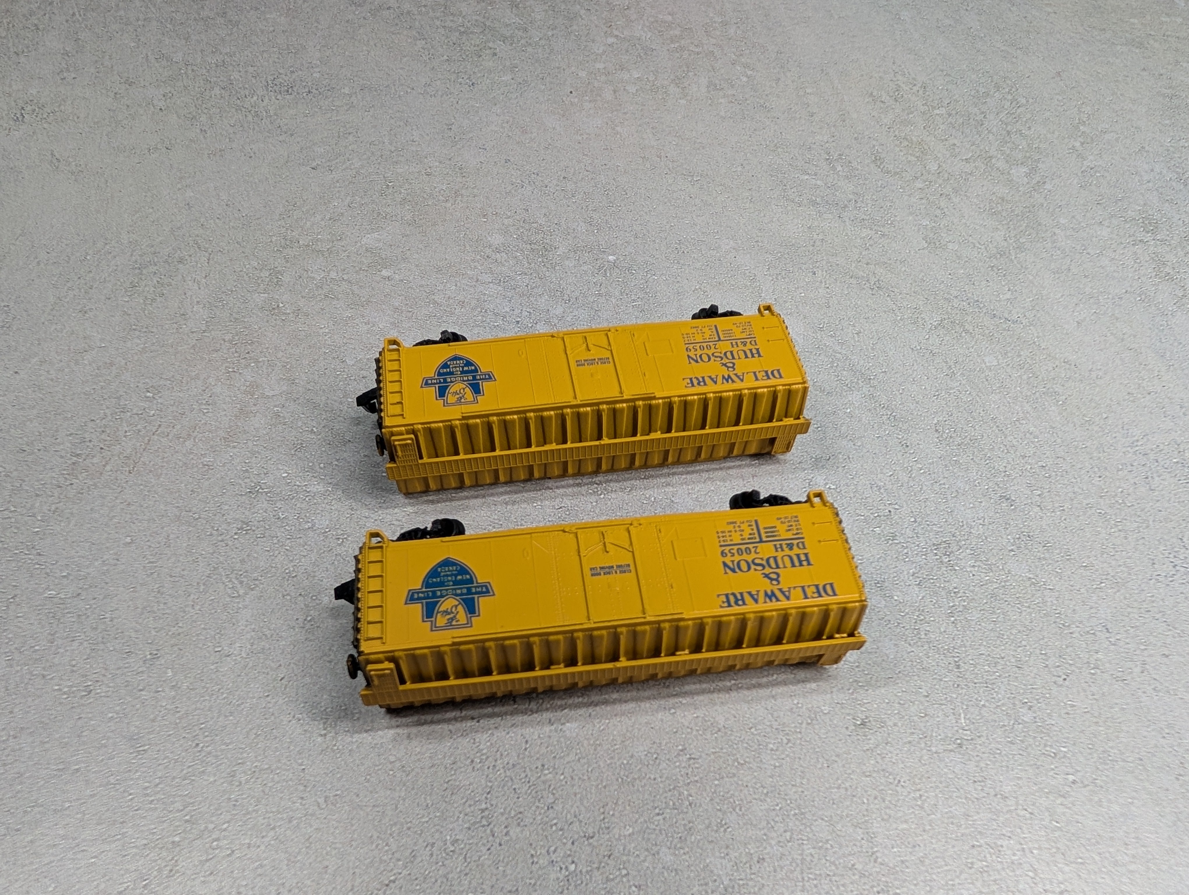 USED Atlas 3310 N Scale 40' Box Car Delaware and Hudson D&H #20059 (2 pcs)