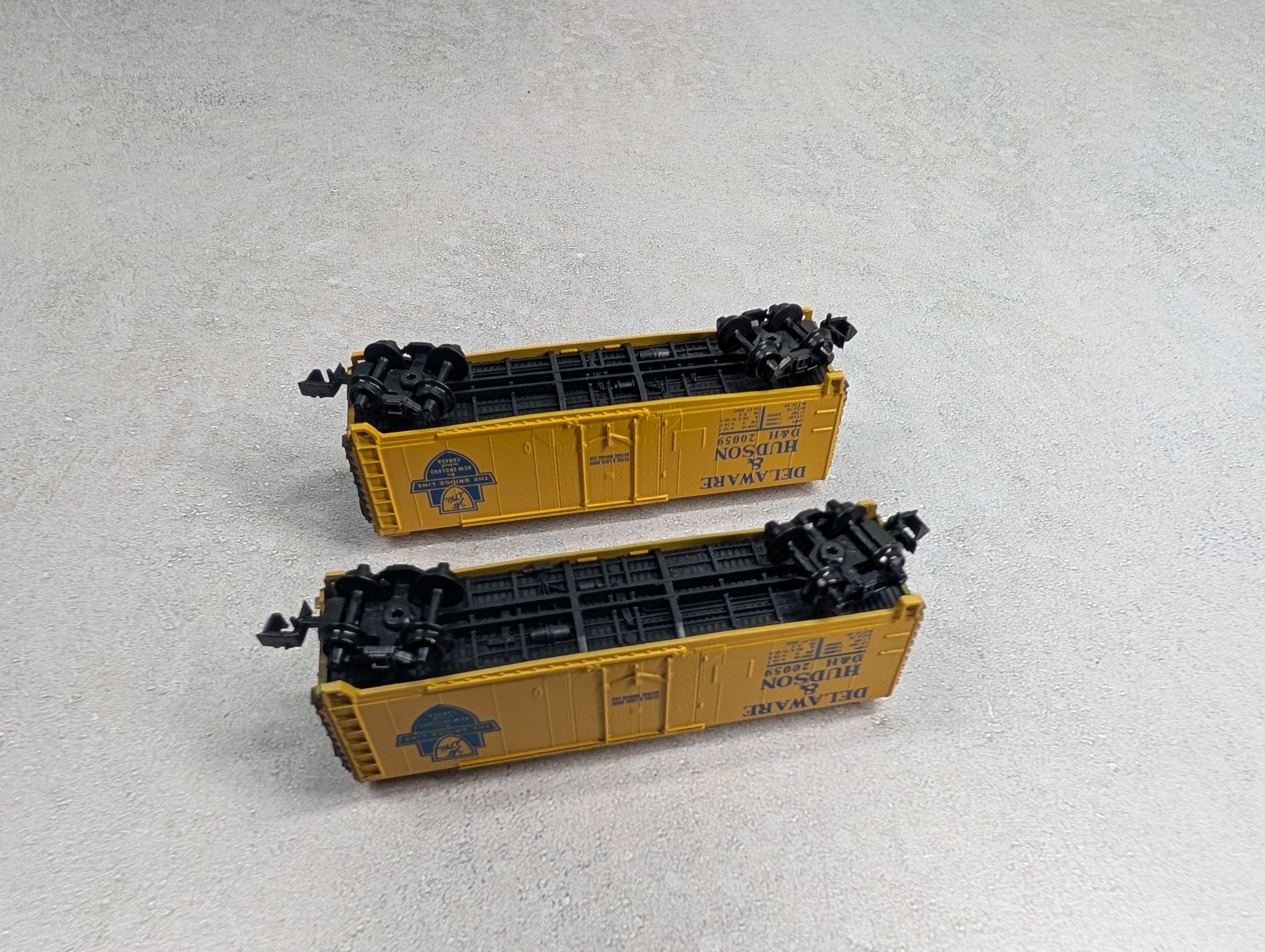 USED Atlas 3310 N Scale 40' Box Car Delaware and Hudson D&H #20059 (2 pcs)
