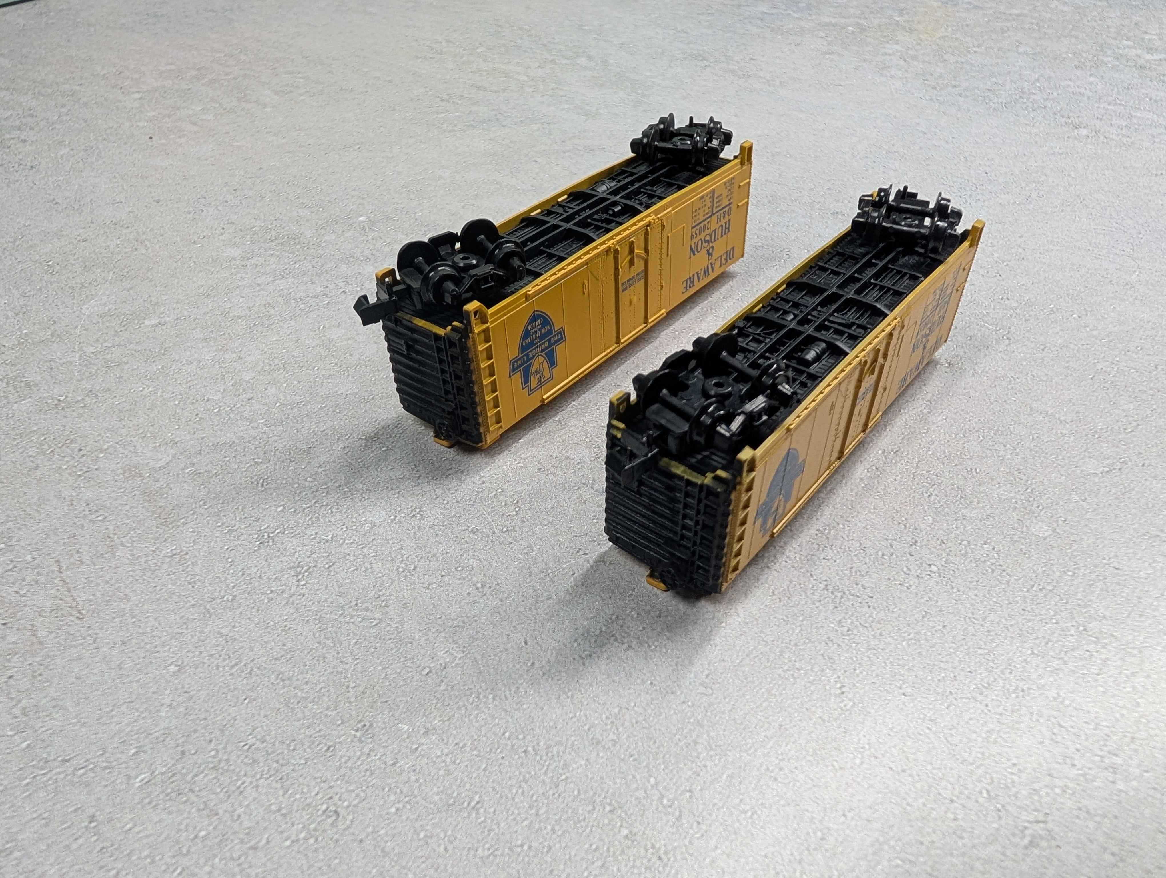 USED Atlas 3310 N Scale 40' Box Car Delaware and Hudson D&H #20059 (2 pcs)
