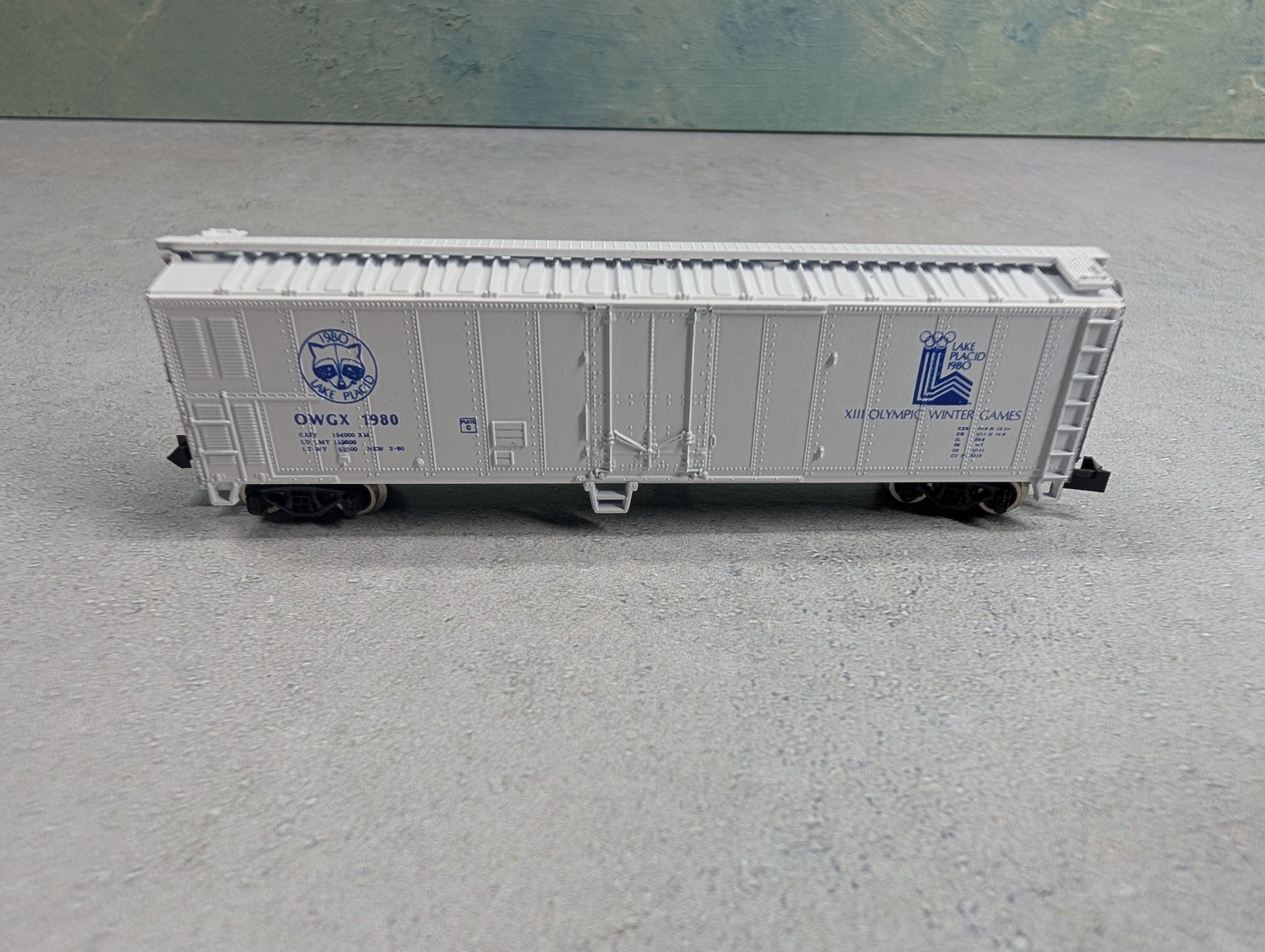 USED Atlas N Scale 50' Box Car Lake Placid 1980 Olympic Winter Games