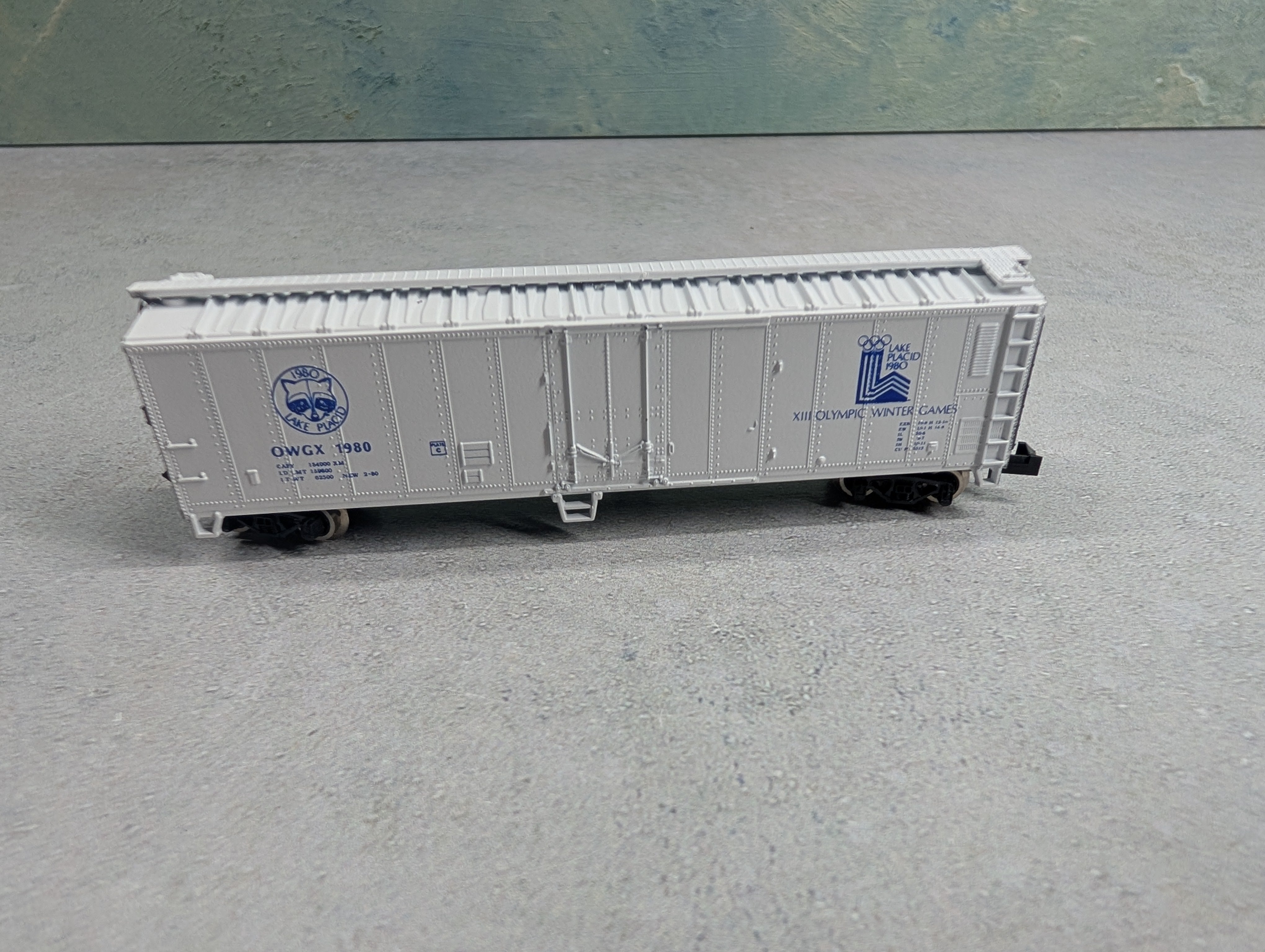 USED Atlas N Scale 50' Box Car Lake Placid 1980 Olympic Winter Games