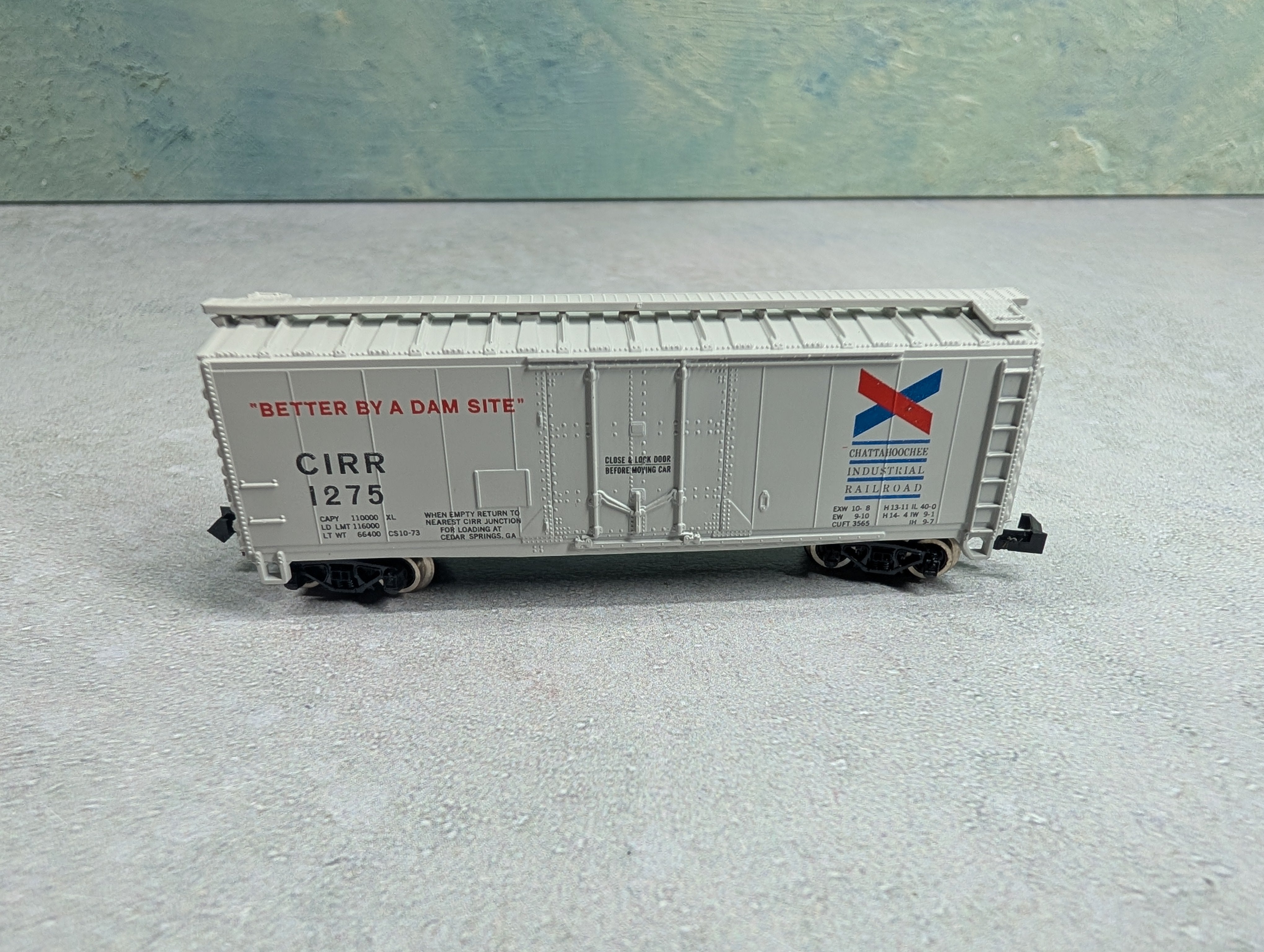 USED Atlas 3312 N Scale 40' PD Box Car Chattahoochee Industrial Railroad CIRR #1275