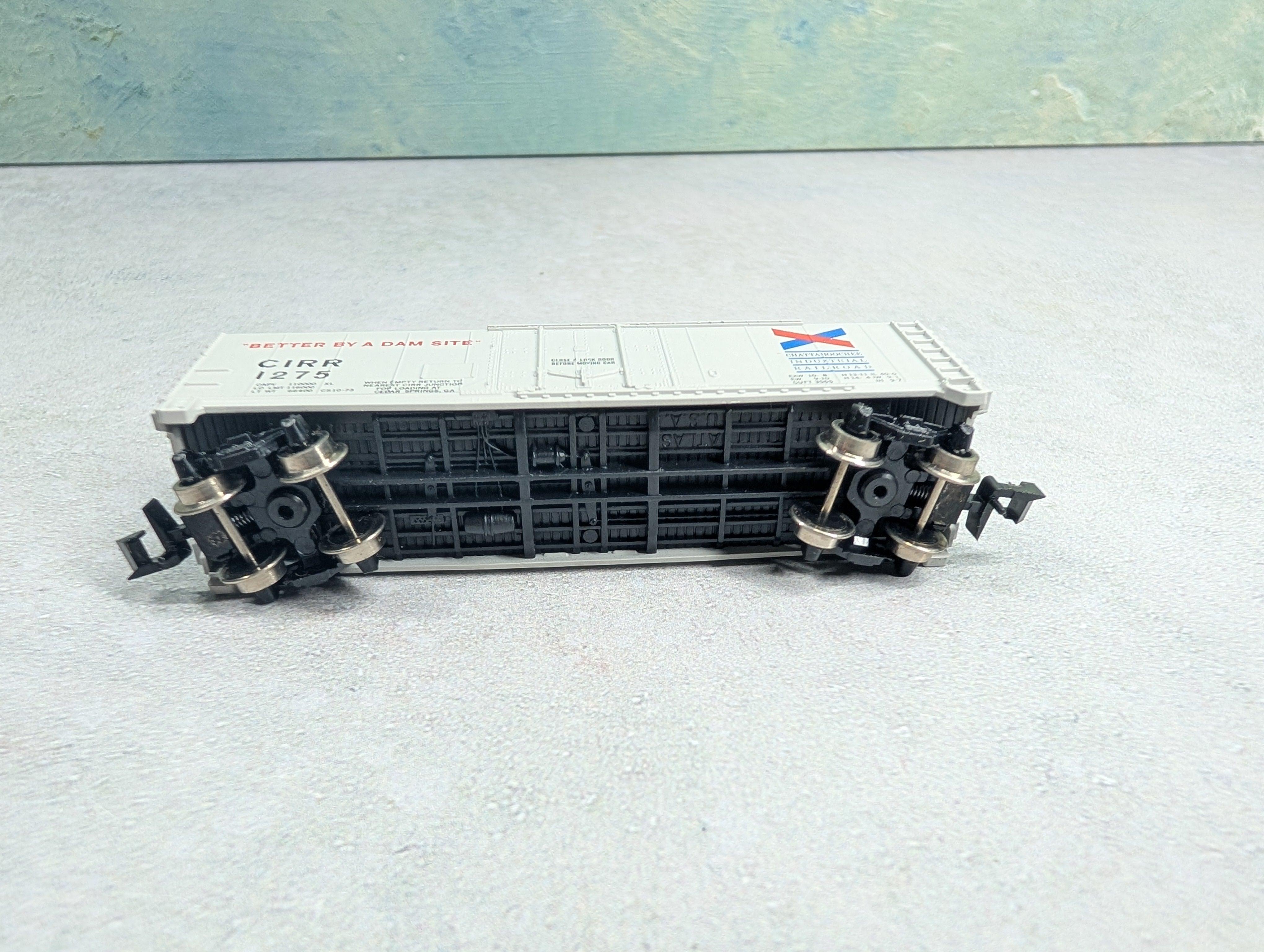 USED Atlas 3312 N Scale 40' PD Box Car Chattahoochee Industrial Railroad CIRR #1275