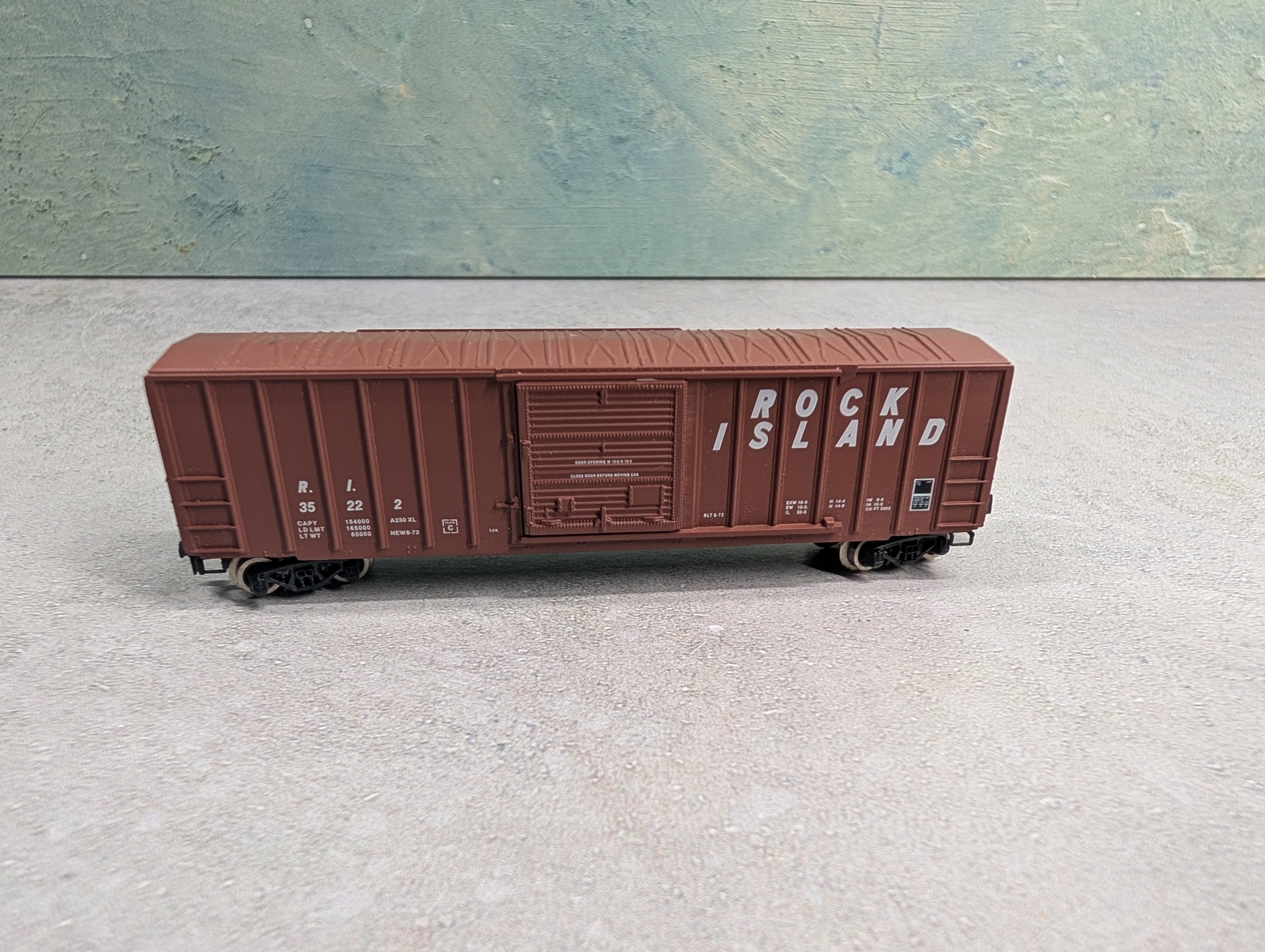 USED Kadee N Scale 50' OB SD Box Car Rock Island RI #35222