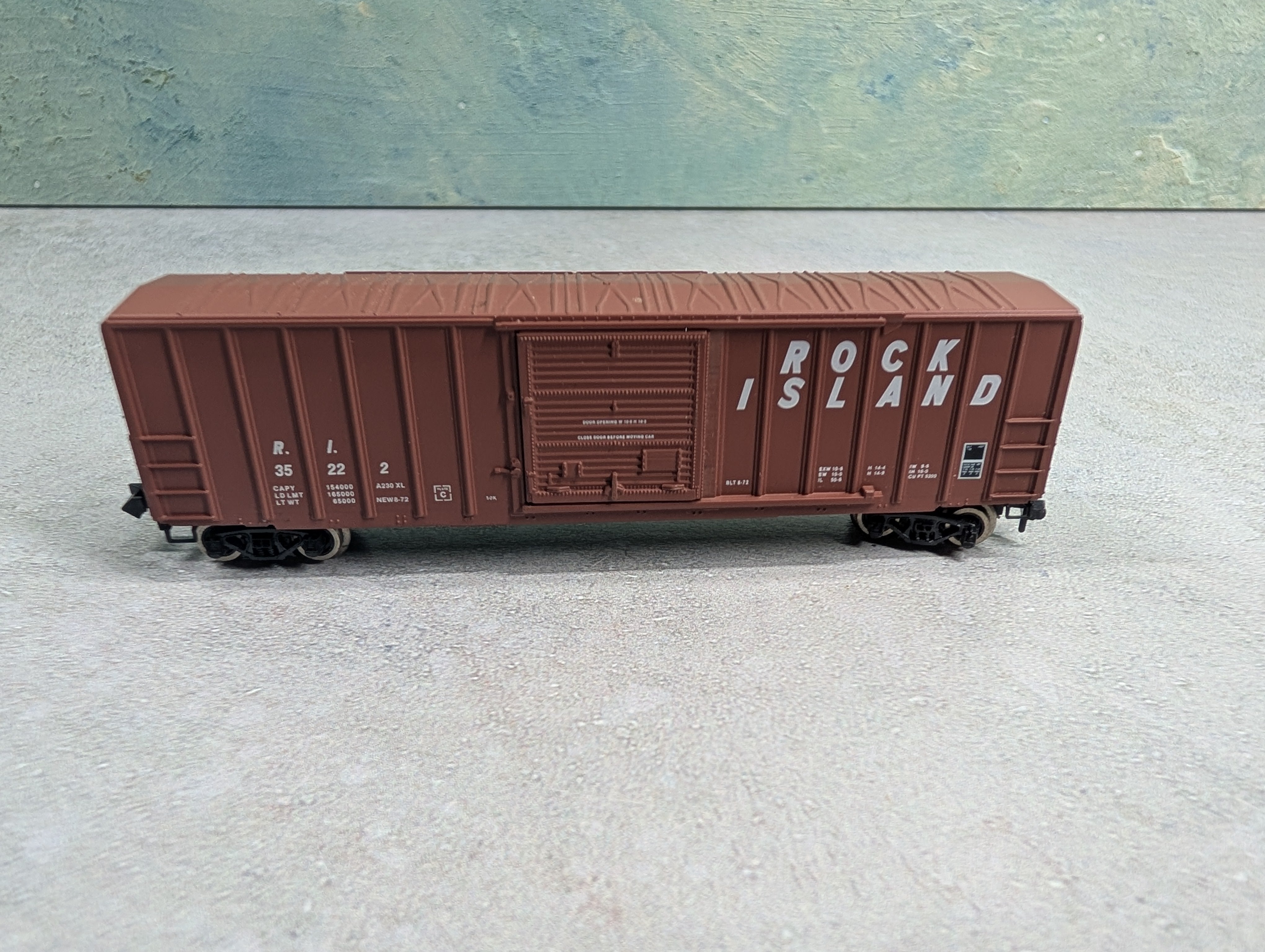 USED Kadee N Scale 50' OB SD Box Car Rock Island RI #35222