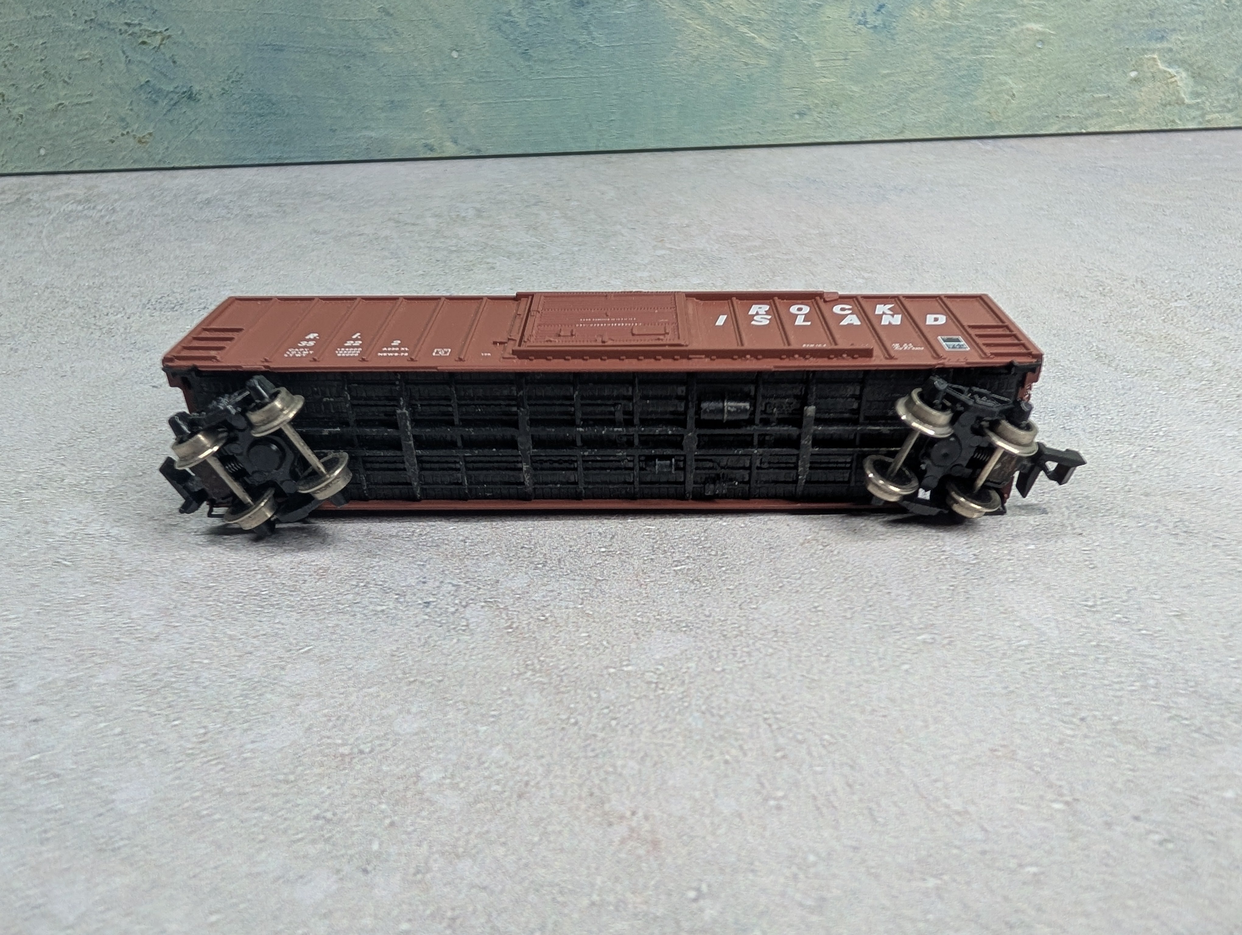USED Kadee N Scale 50' OB SD Box Car Rock Island RI #35222