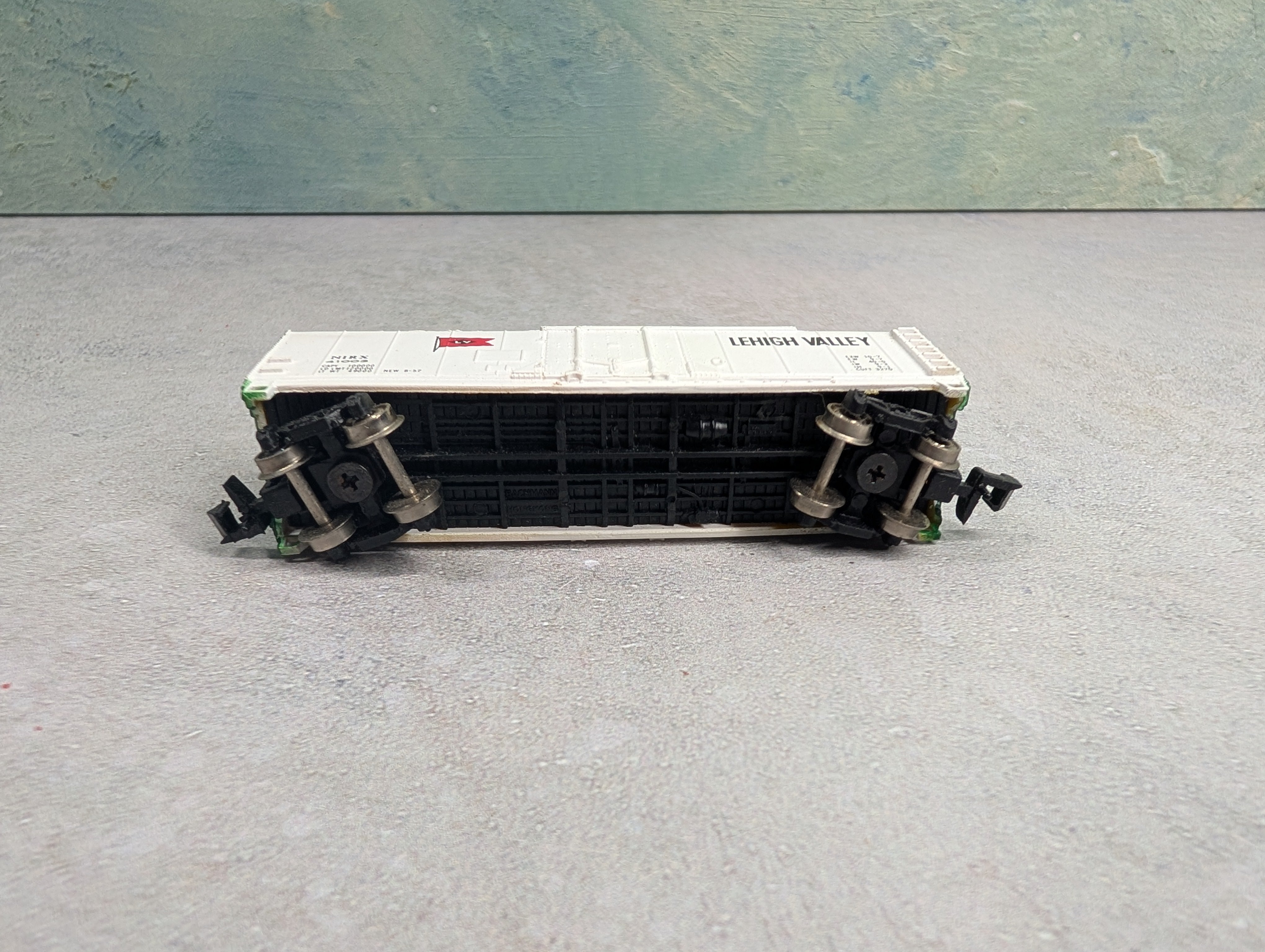 USED Bachmann N Scale 40' Box Car Lehigh Valley LV #41003