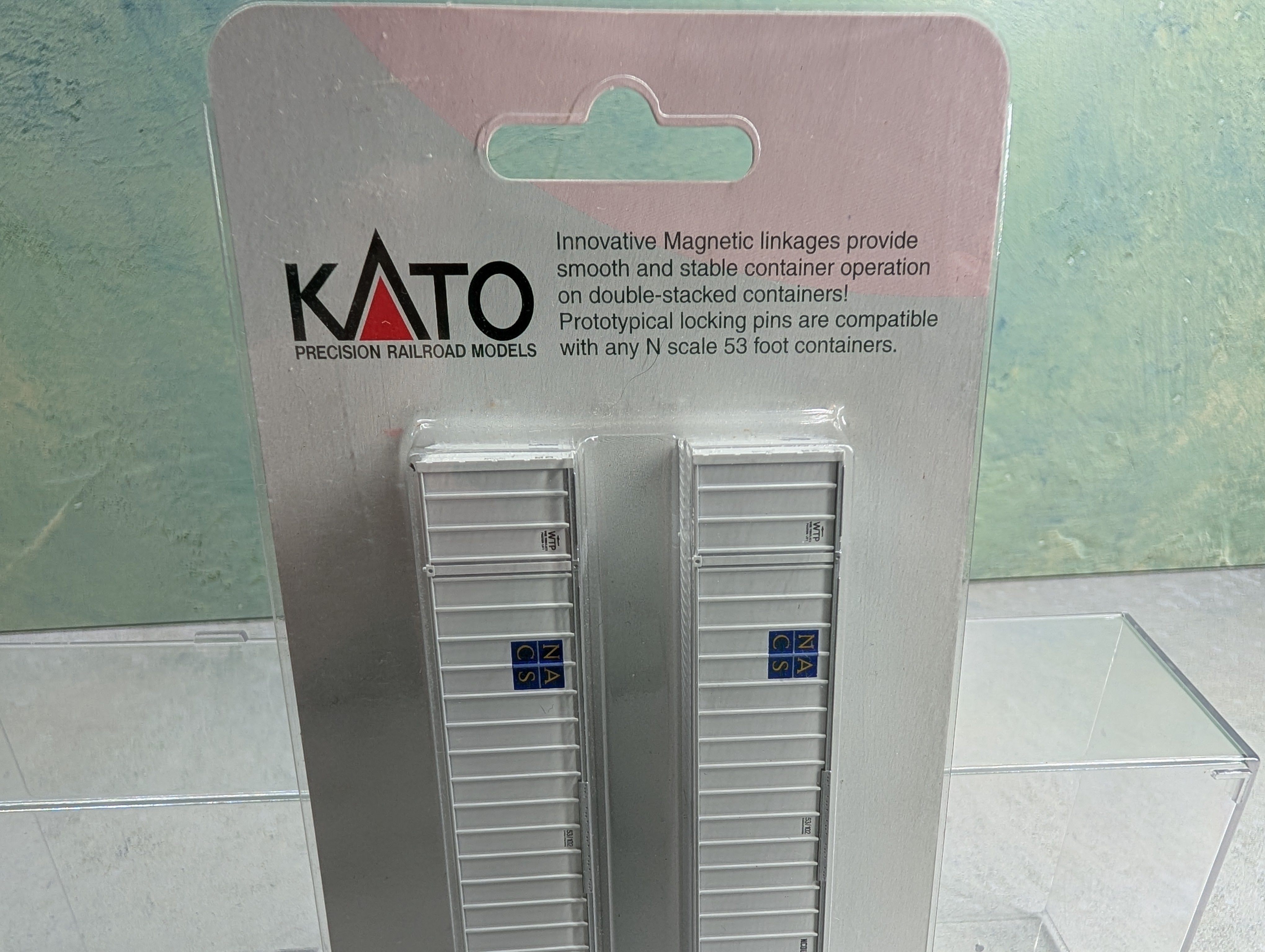 KATO 23-507 N Scale 53' Intermodal Container NACS (2 pcs)