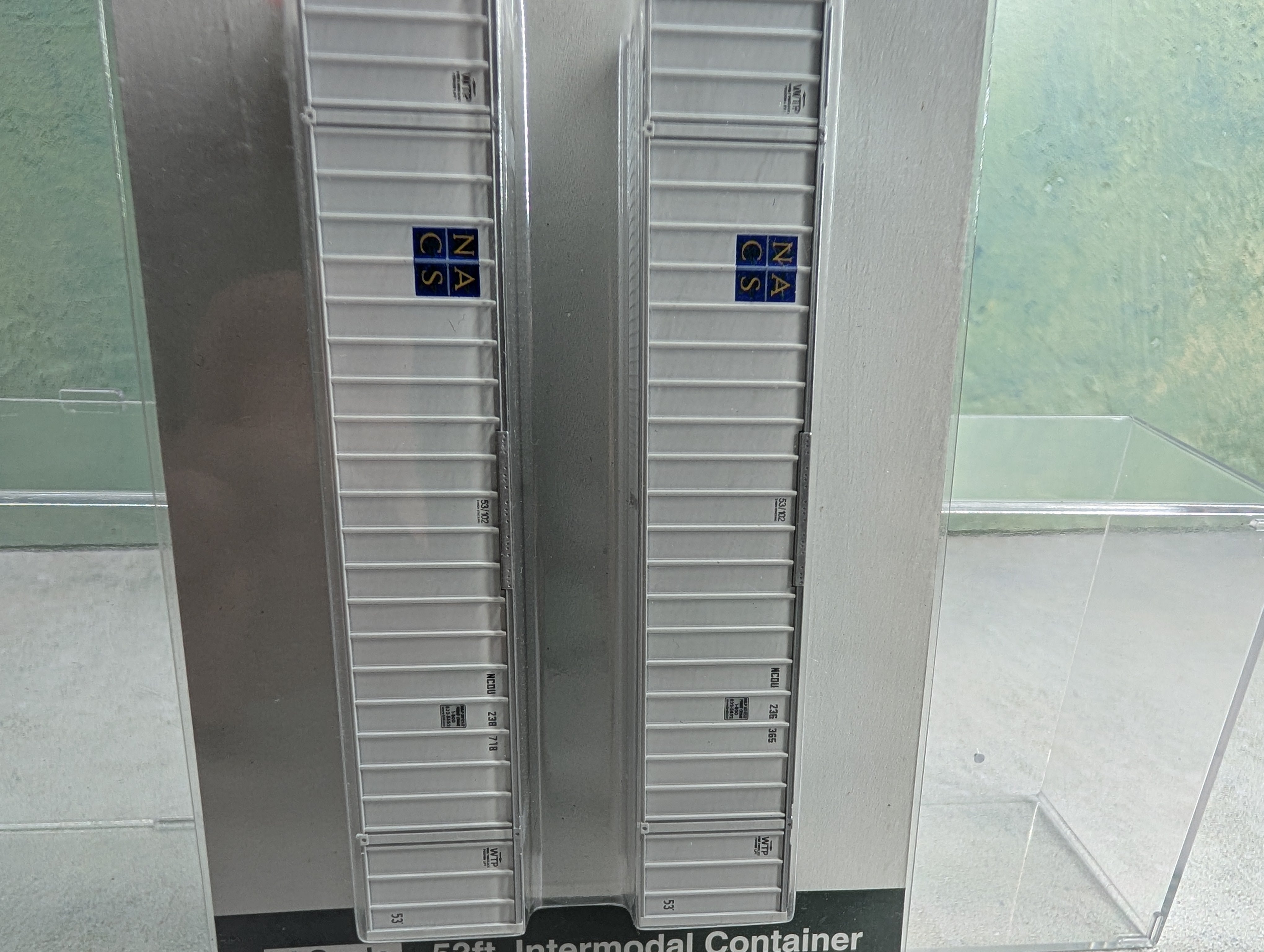 KATO 23-507 N Scale 53' Intermodal Container NACS (2 pcs)