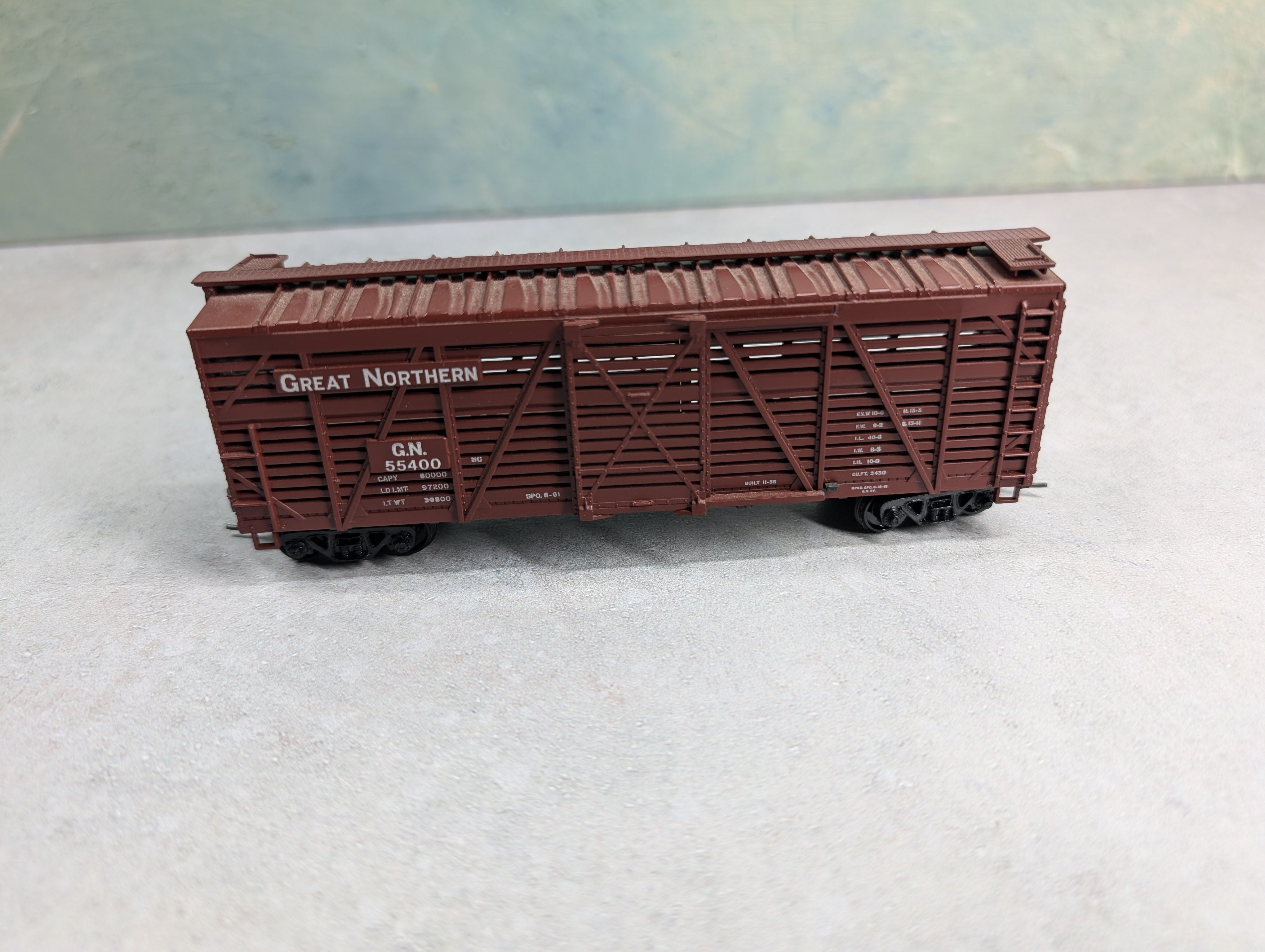 USED Athearn HO Scale Livestock Car Great Northern GN #55400