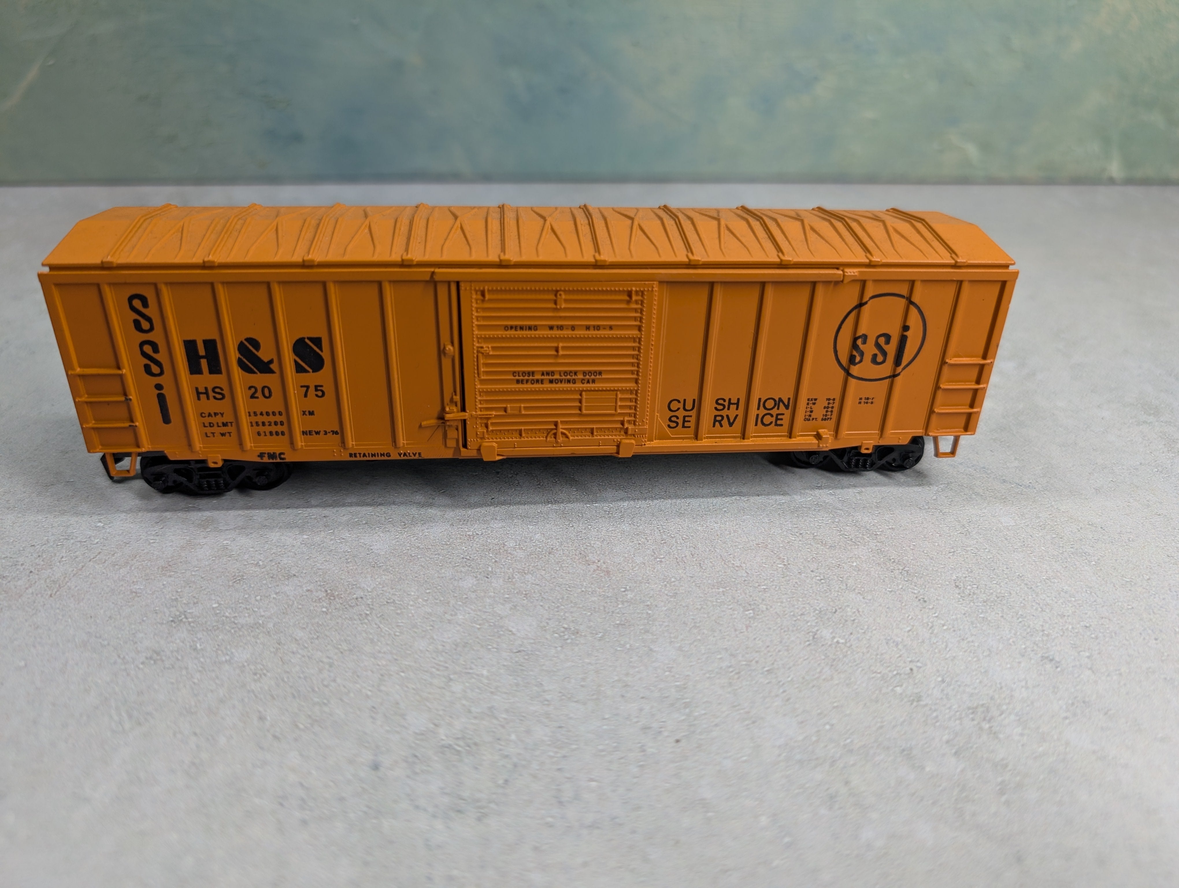 USED Athearn HO Scale 50' ACF Railbox Box Car H and S Railroad HS #2075 Bev-Bel