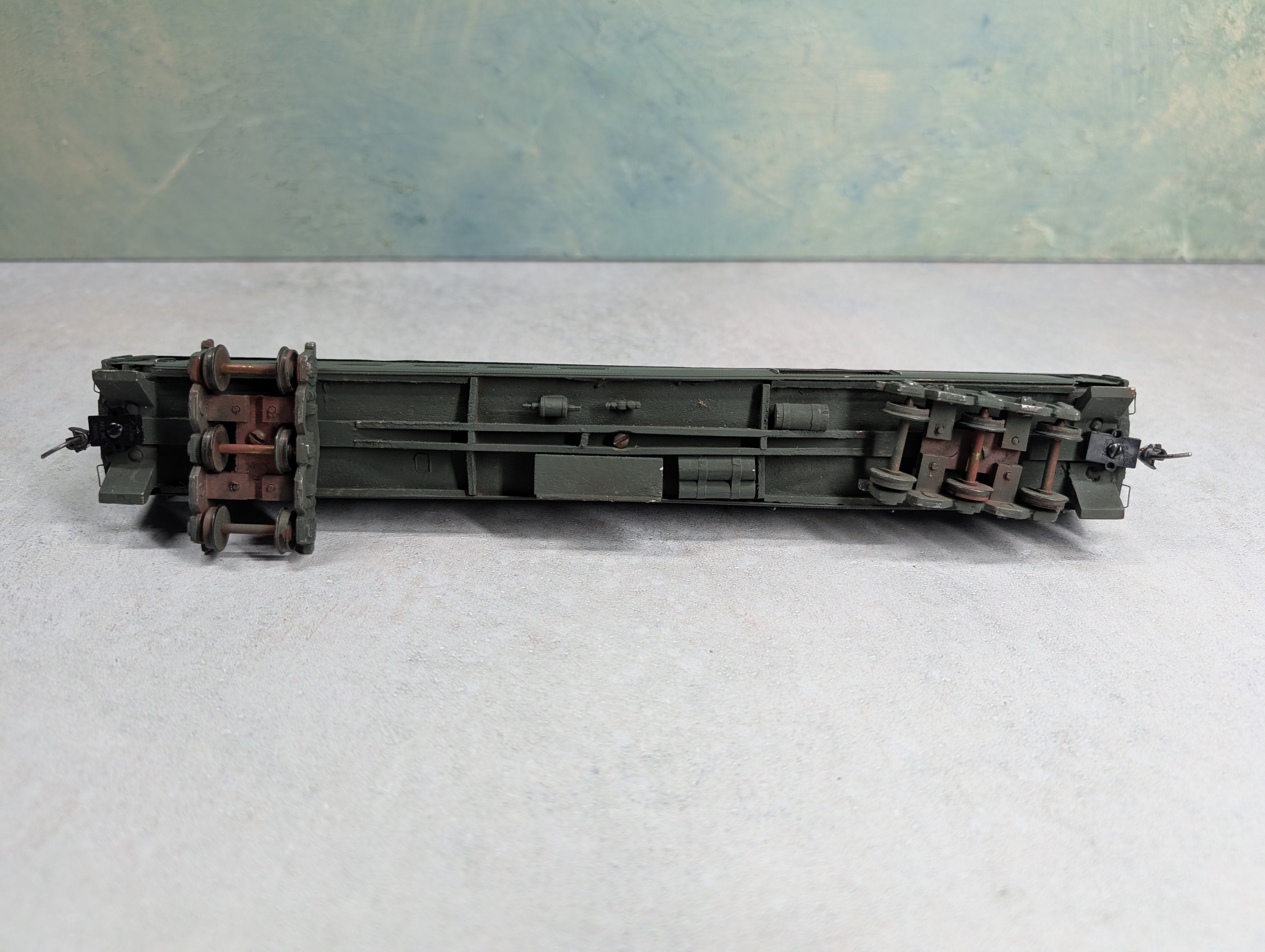 USED HO Scale Heavyweight Combine Passenger Car Undecorated Custom Painted