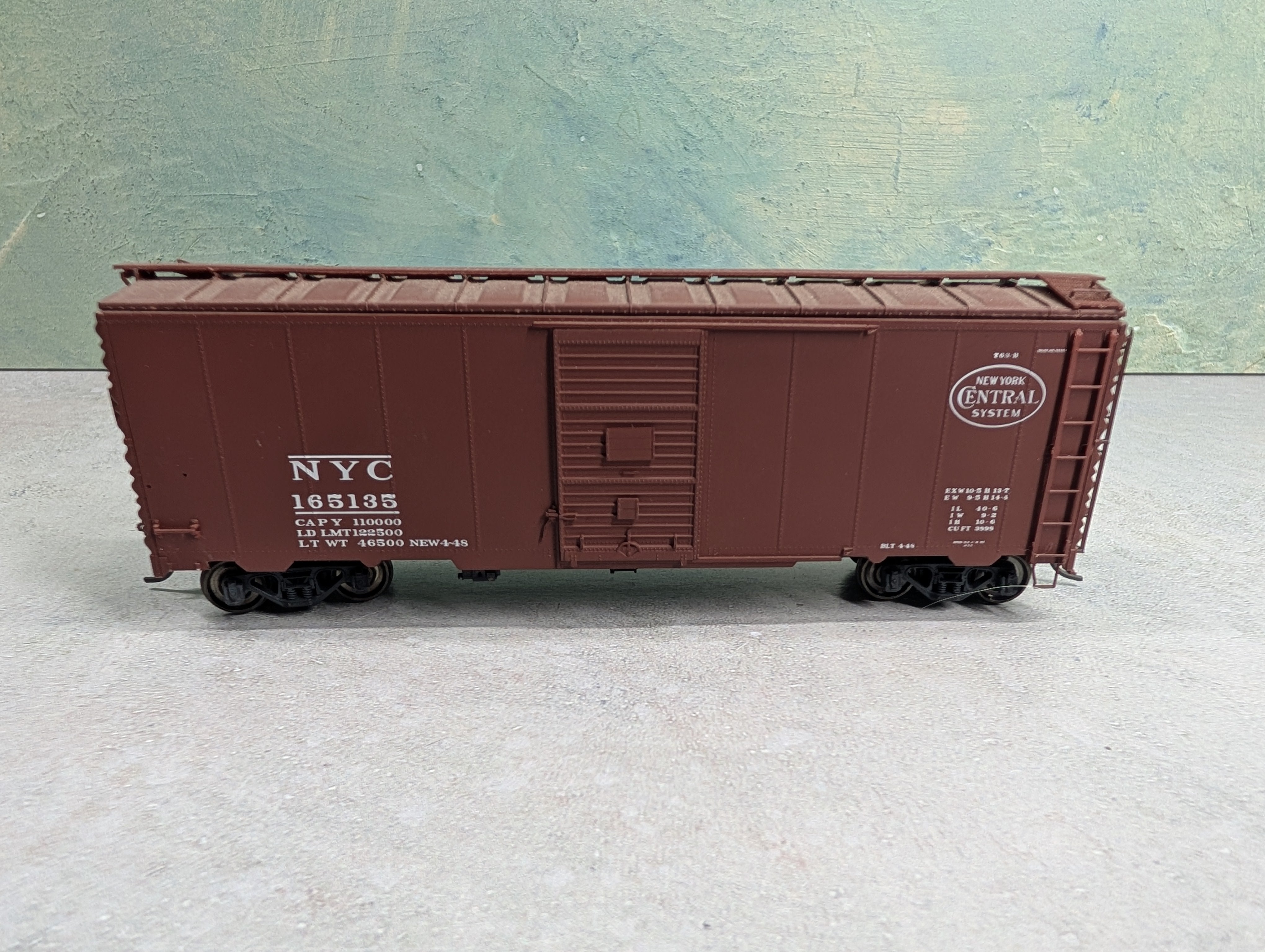 USED Branchline HO Scale 40' Box Car New York Central NYC #165135