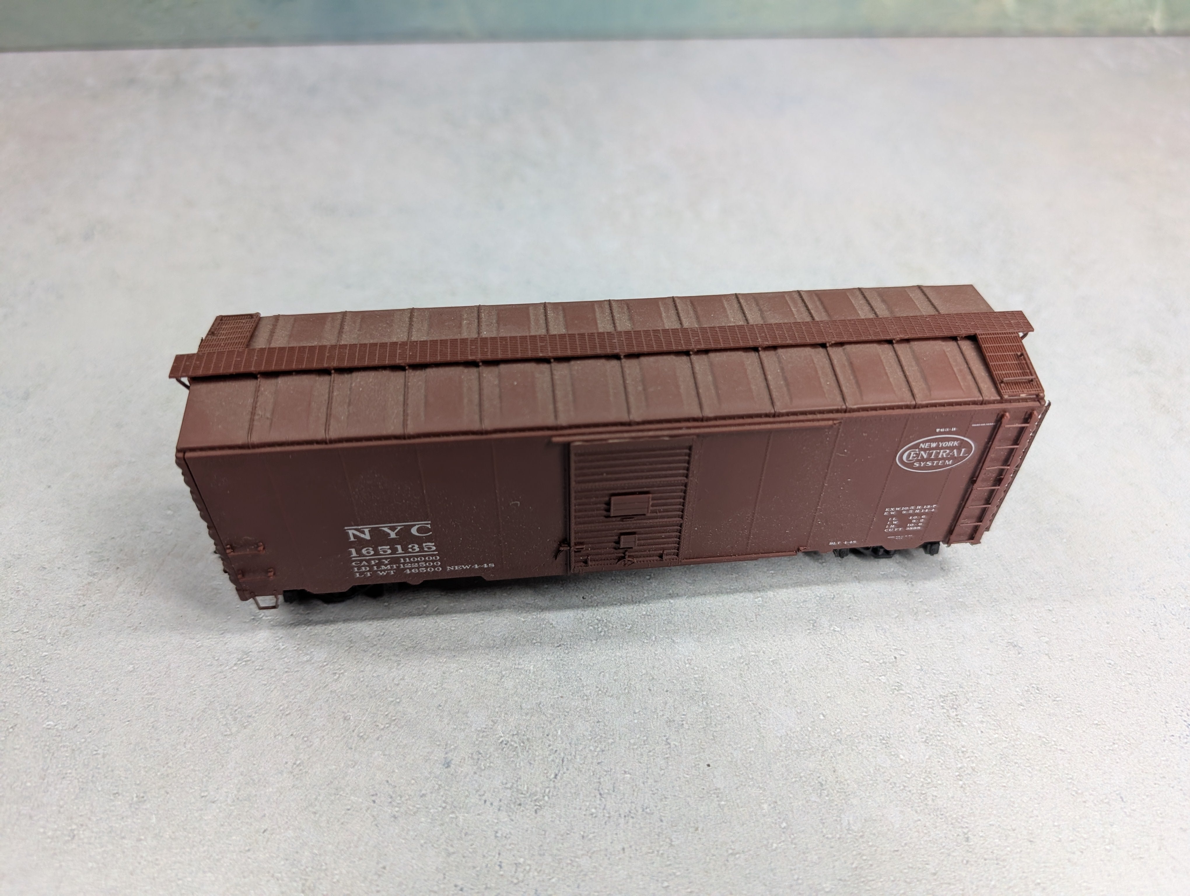 USED Branchline HO Scale 40' Box Car New York Central NYC #165135