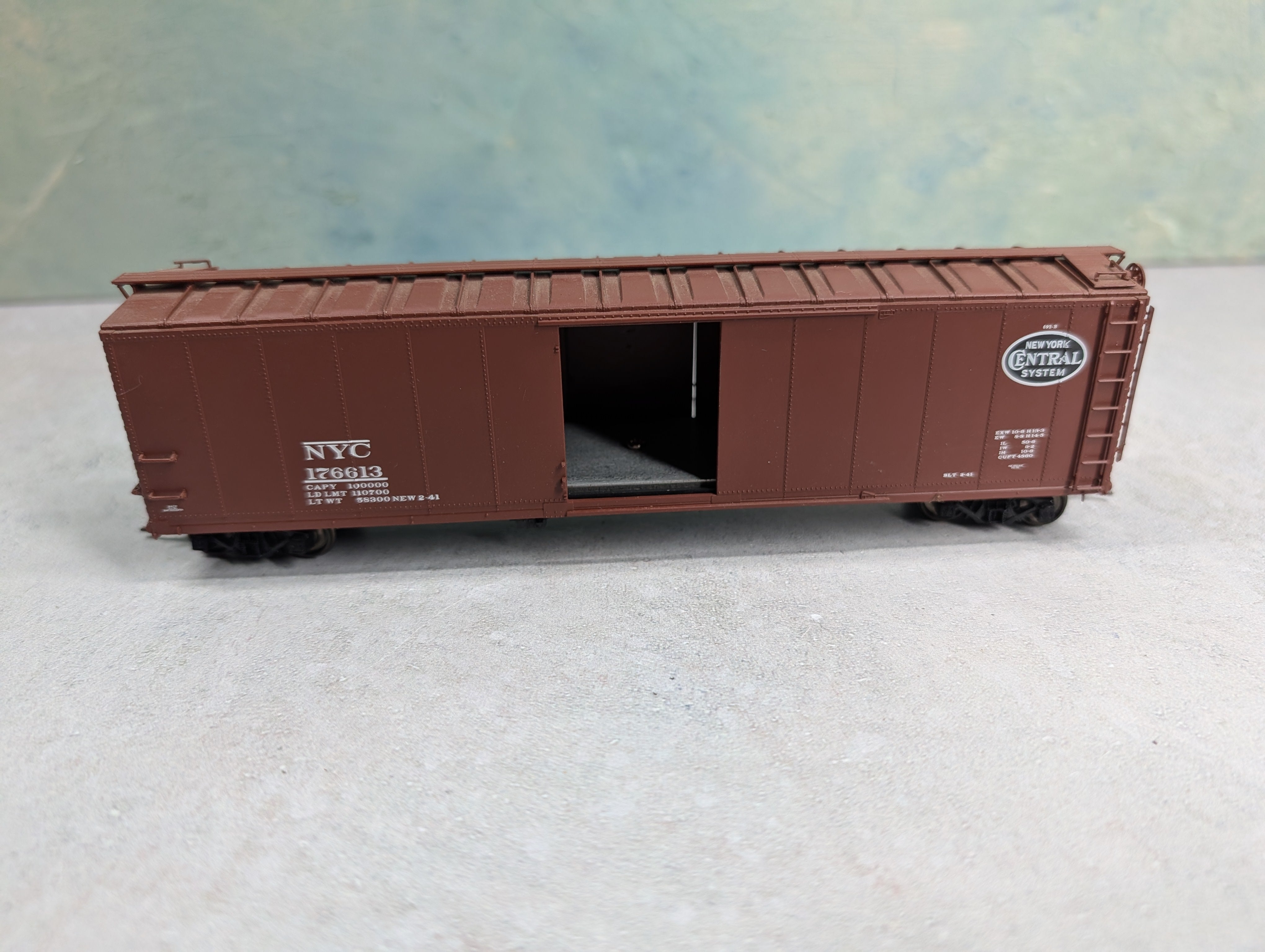 USED Life-Like HO Scale 50' Steel Box Car New York Central NYC #176613