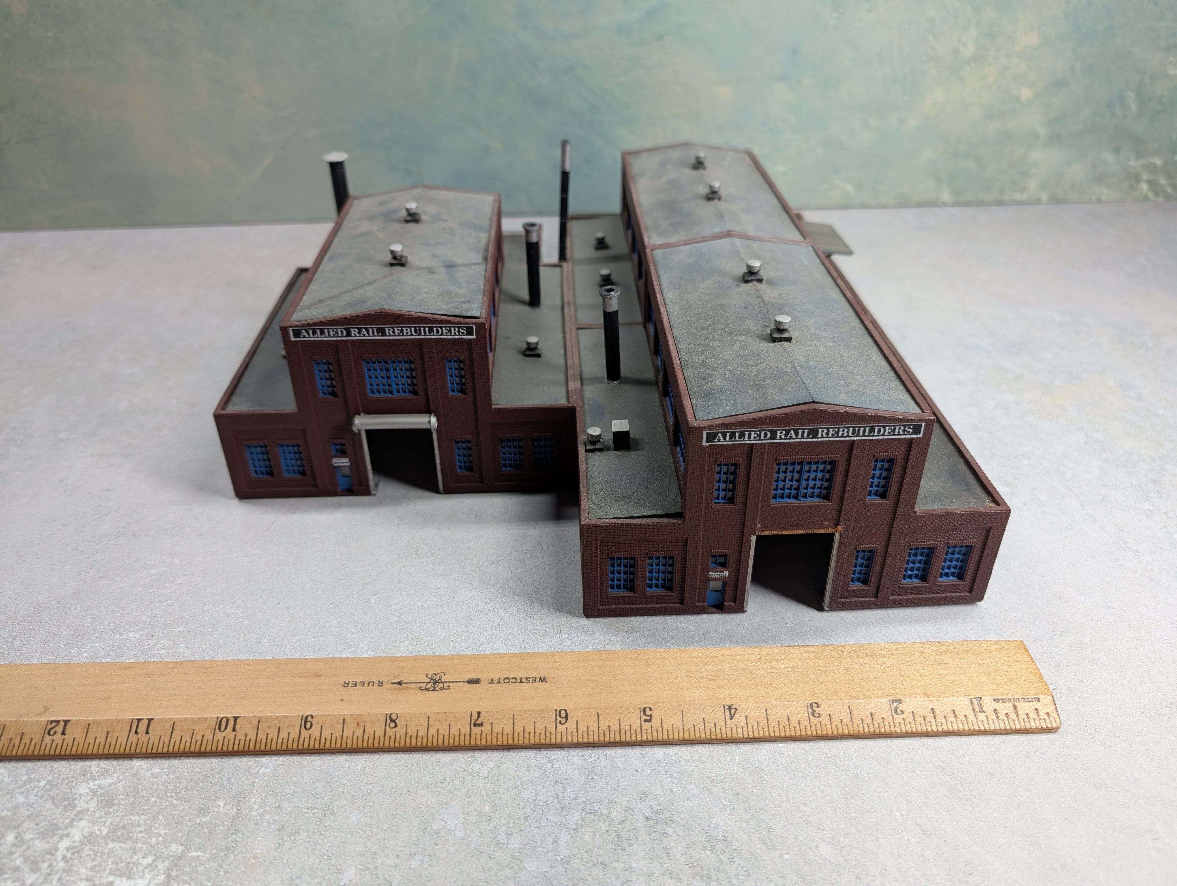 USED Walthers N Scale Custom Allied Rail Rebuilders Warehouses