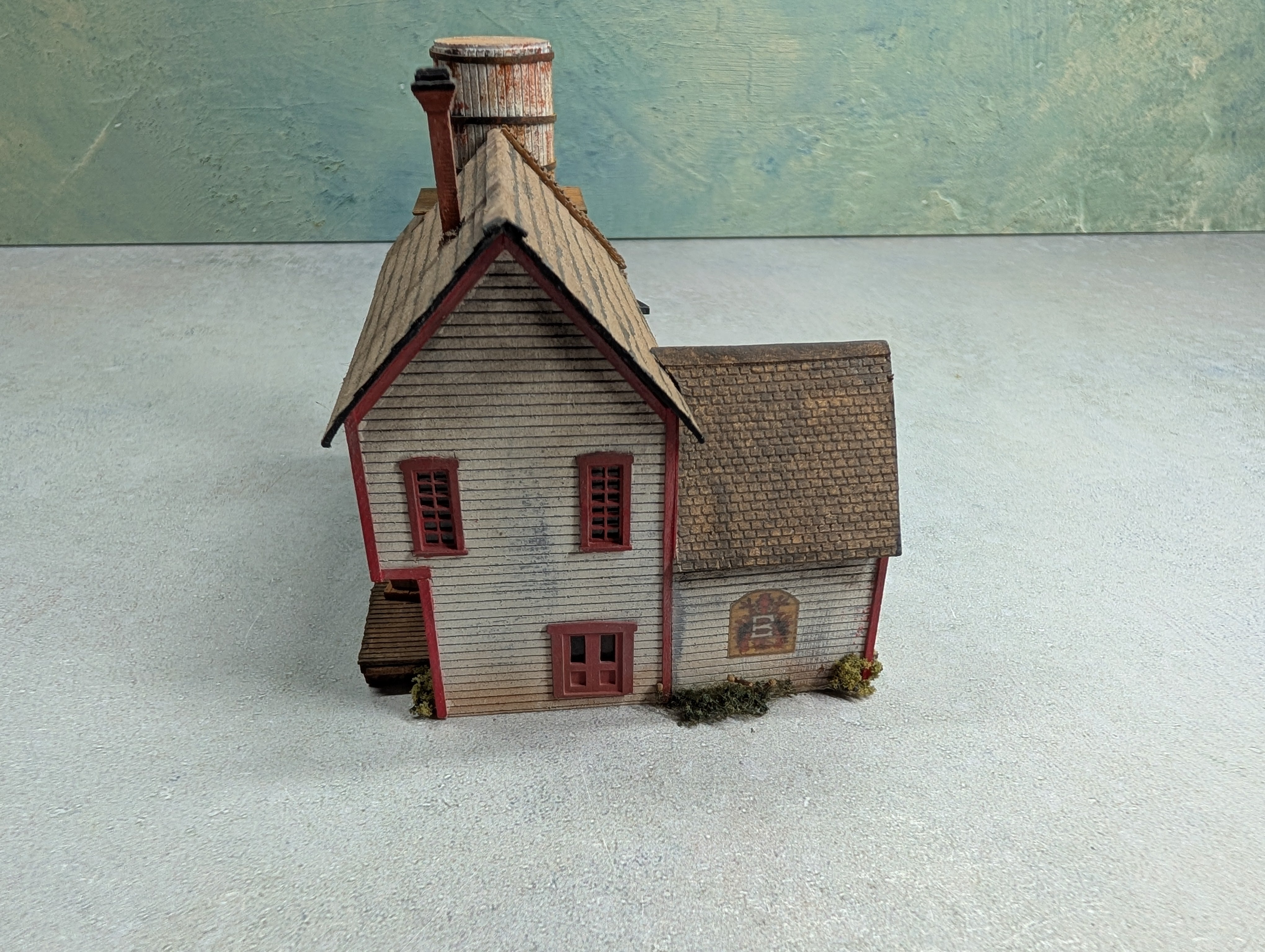 USED N Scale Custom Beer Barn, Scratch Built, Berghoff