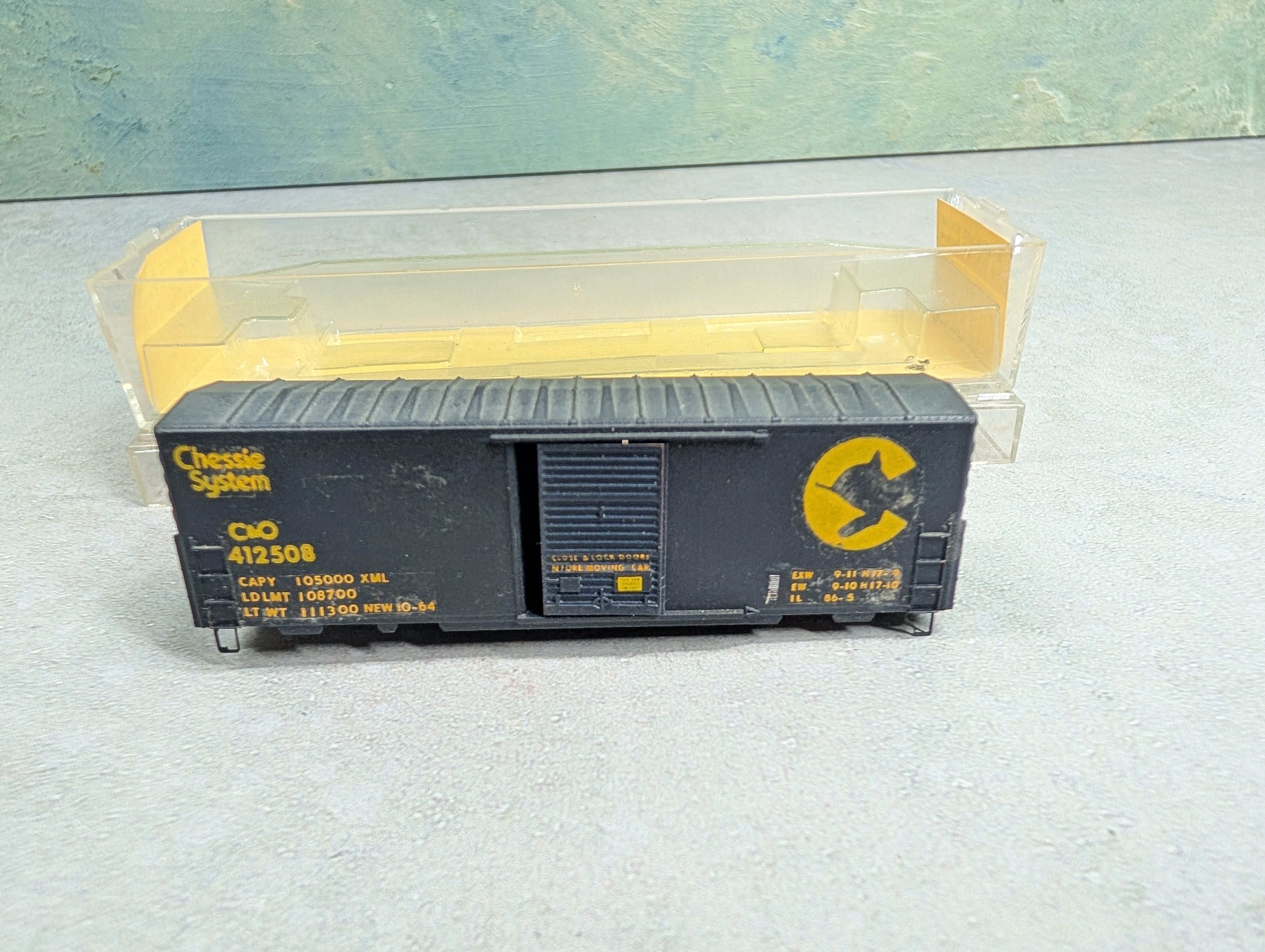 USED Kadee N Scale 40' Box Car Chessie System C&O #412508 Decal