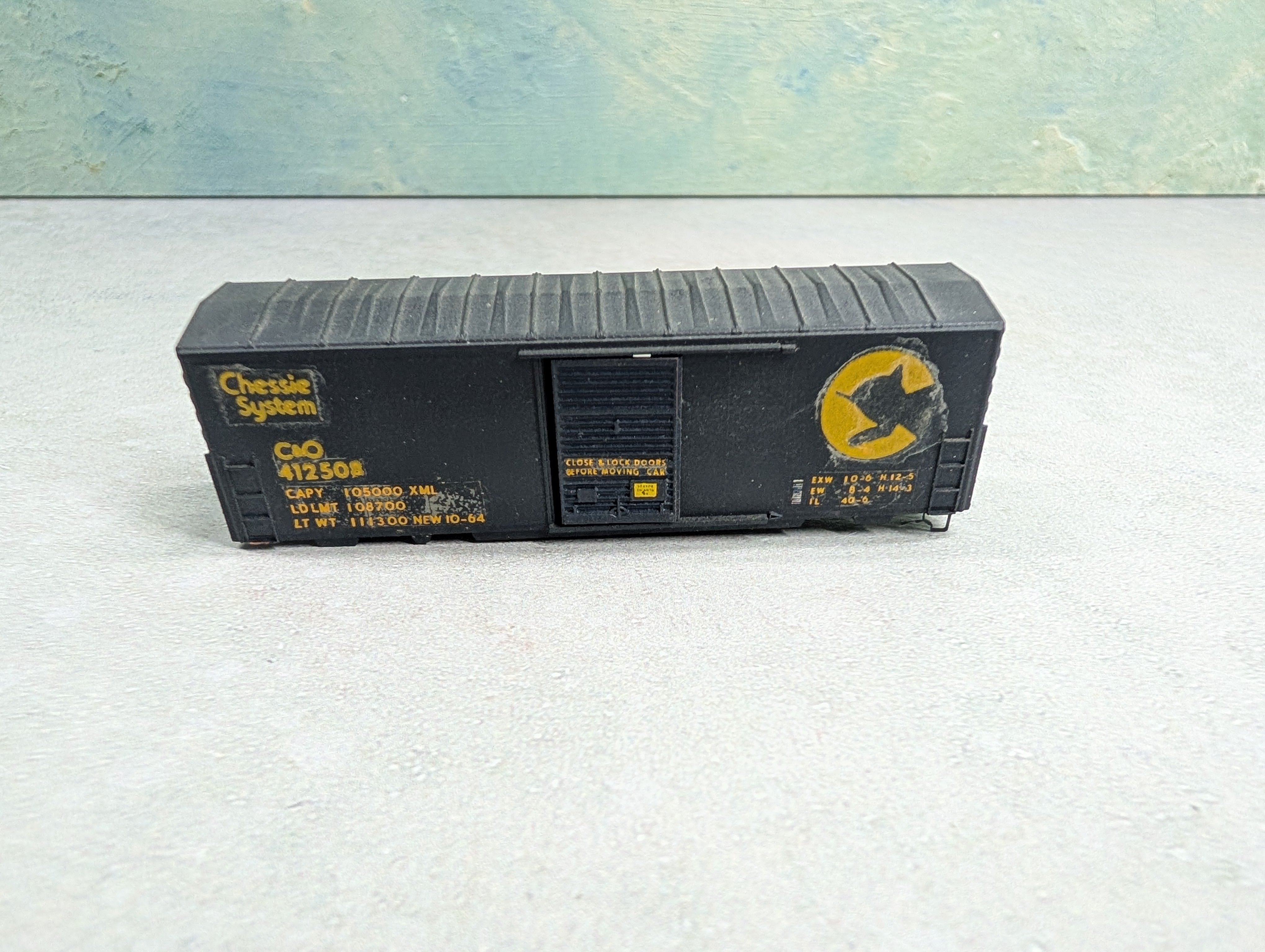 USED Kadee N Scale 40' Box Car Chessie System C&O #412508 Decal
