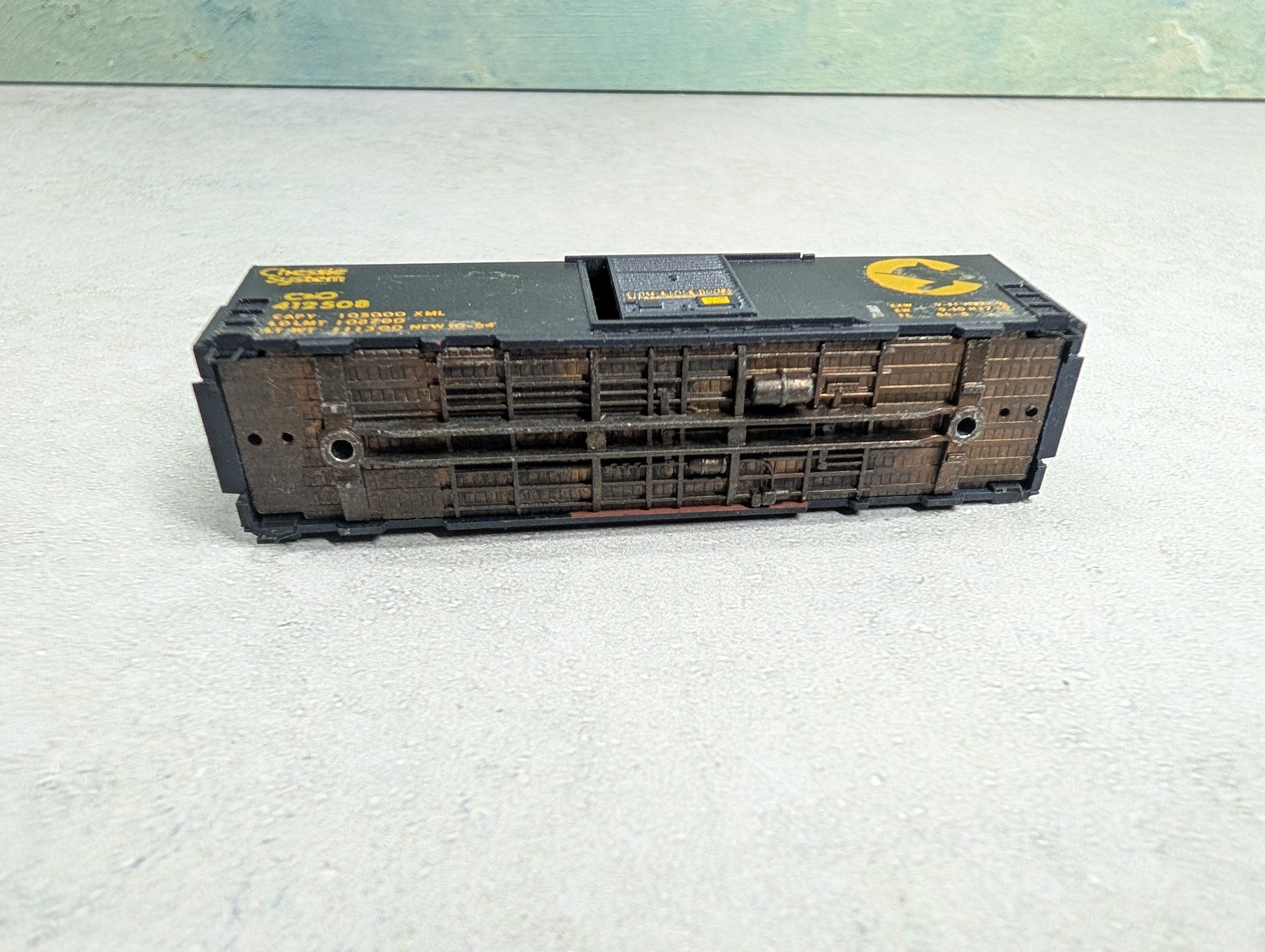 USED Kadee N Scale 40' Box Car Chessie System C&O #412508 Decal
