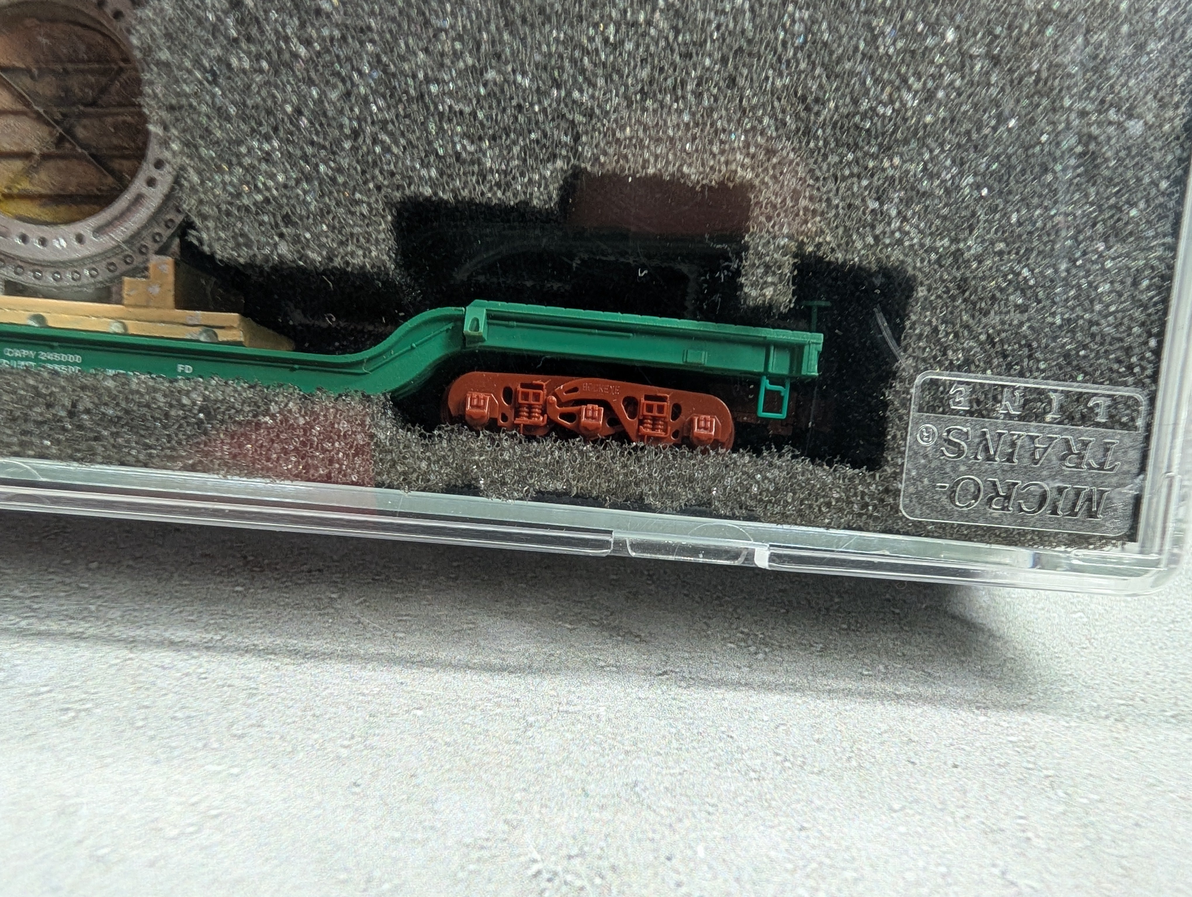 N Scale Enthusiast N Scale Depressed Center Flat Car Penn Central PC #766055