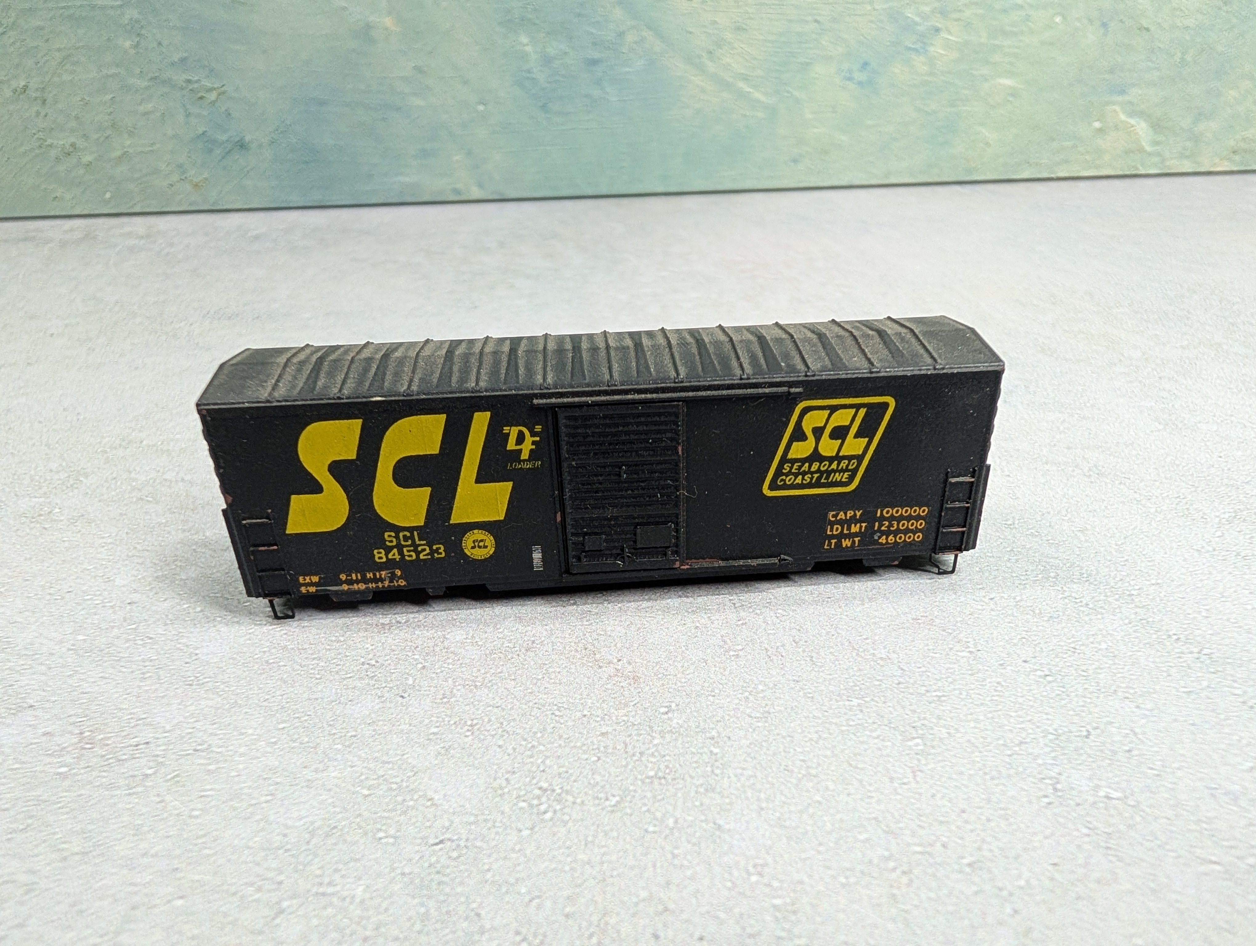 USED Kadee N Scale 40' Box Car Seaboard Coast Line SCL #84523 Decal