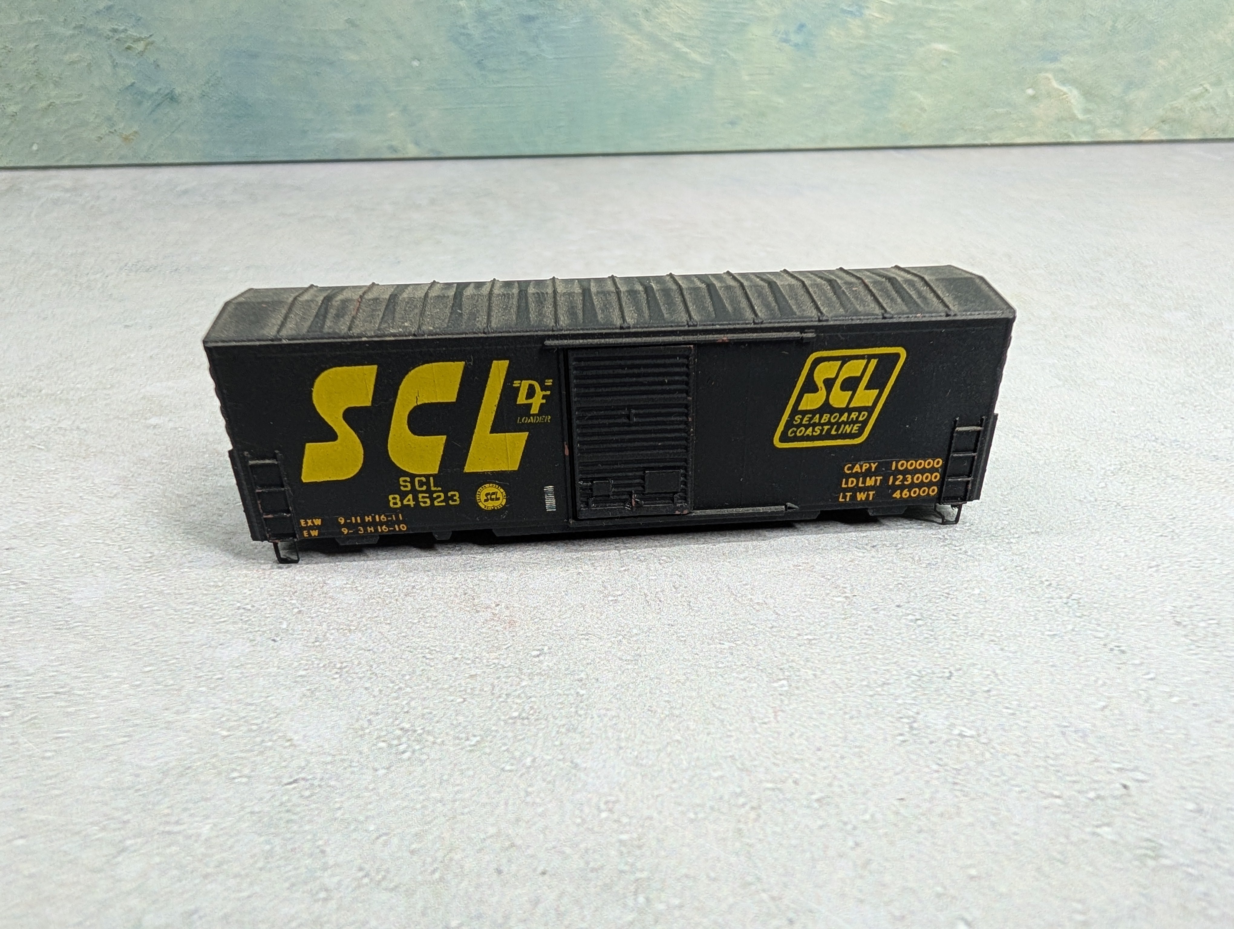 USED Kadee N Scale 40' Box Car Seaboard Coast Line SCL #84523 Decal