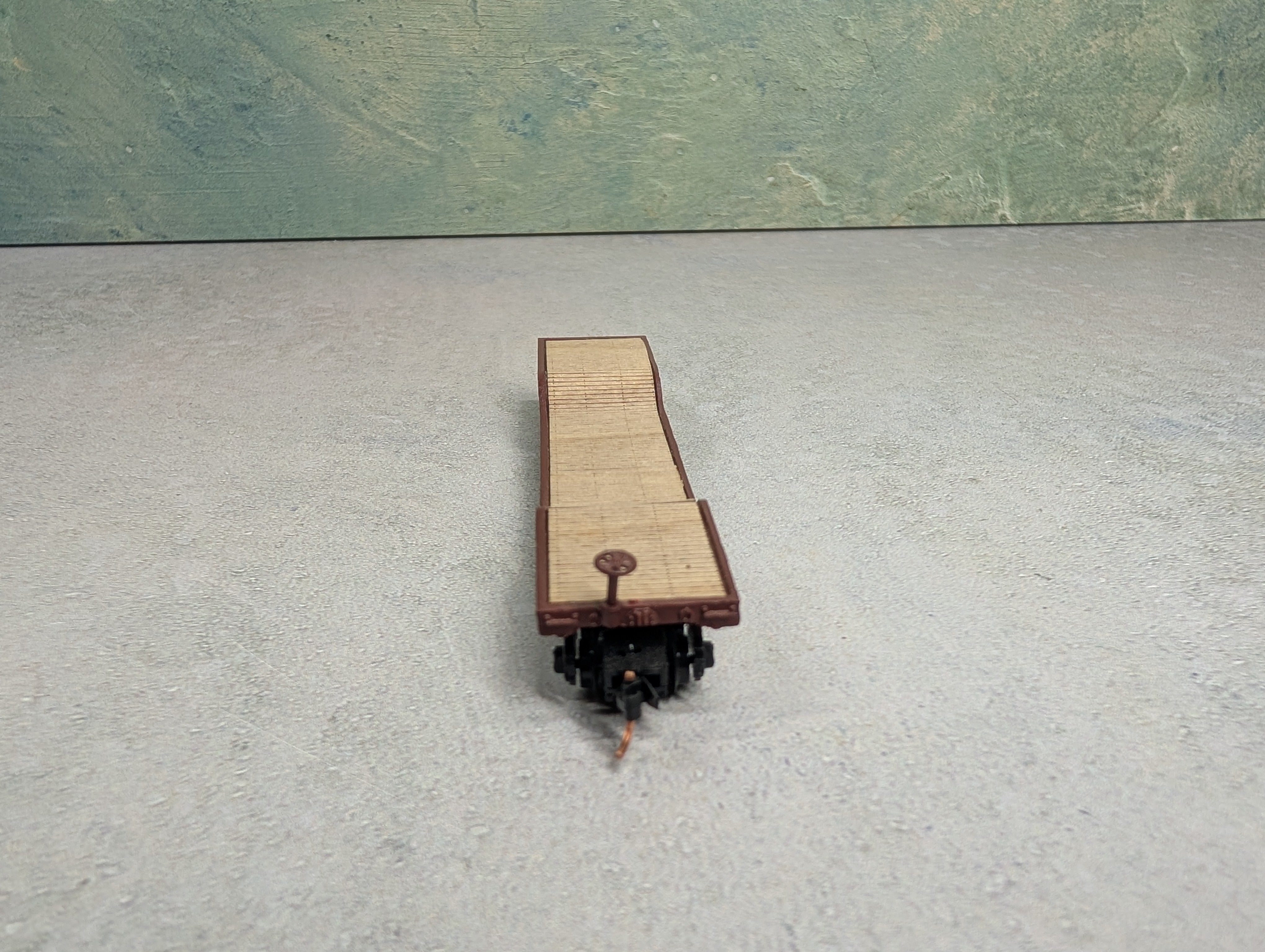 USED Bachmann N Scale 53' Center Depressed Flat Car Pennsylvania PRR #5612 Decals