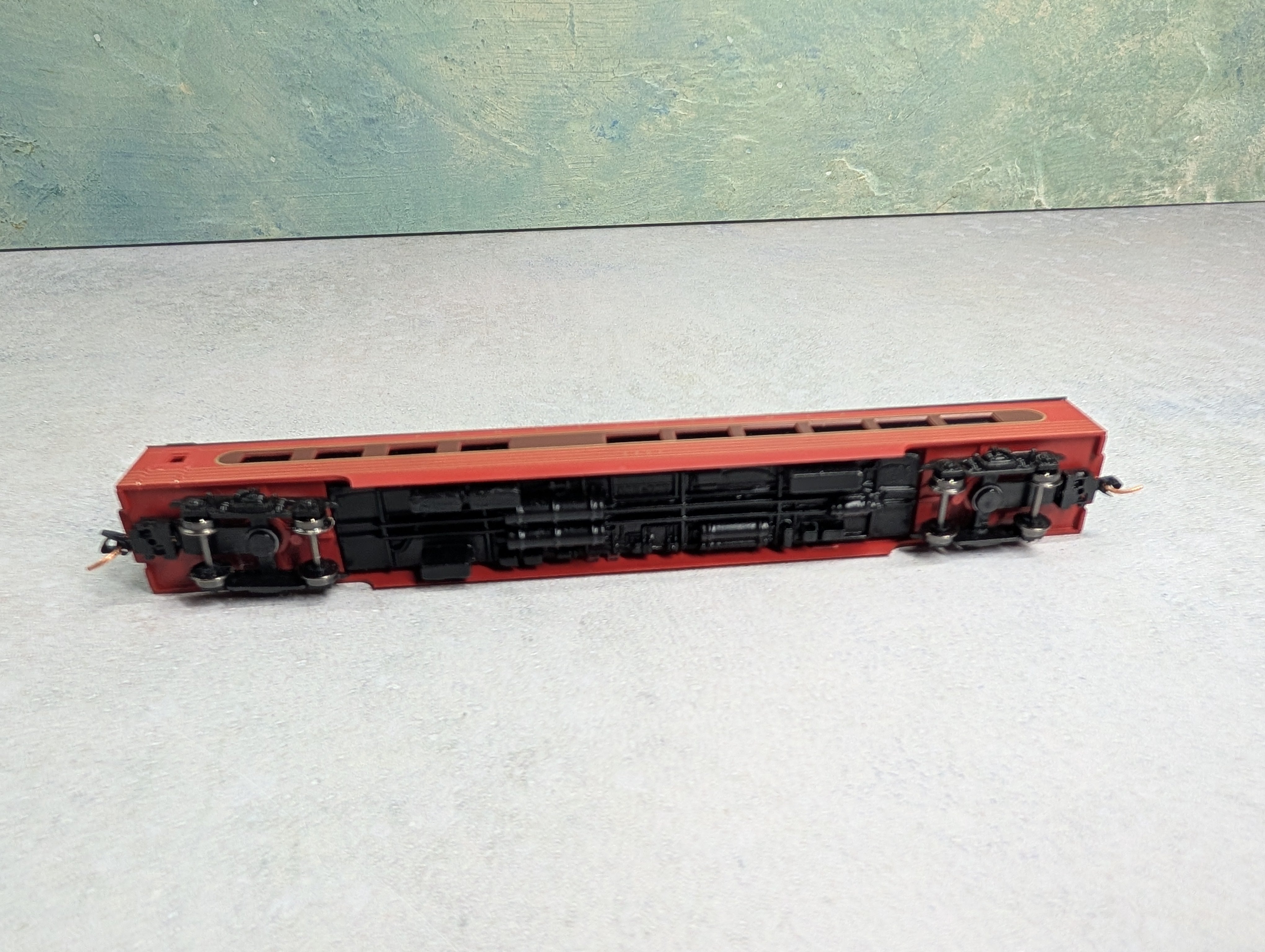 USED Con-Cor N Scale Diner Passenger Car Pennsylvania #4501 Knuckle Couplers