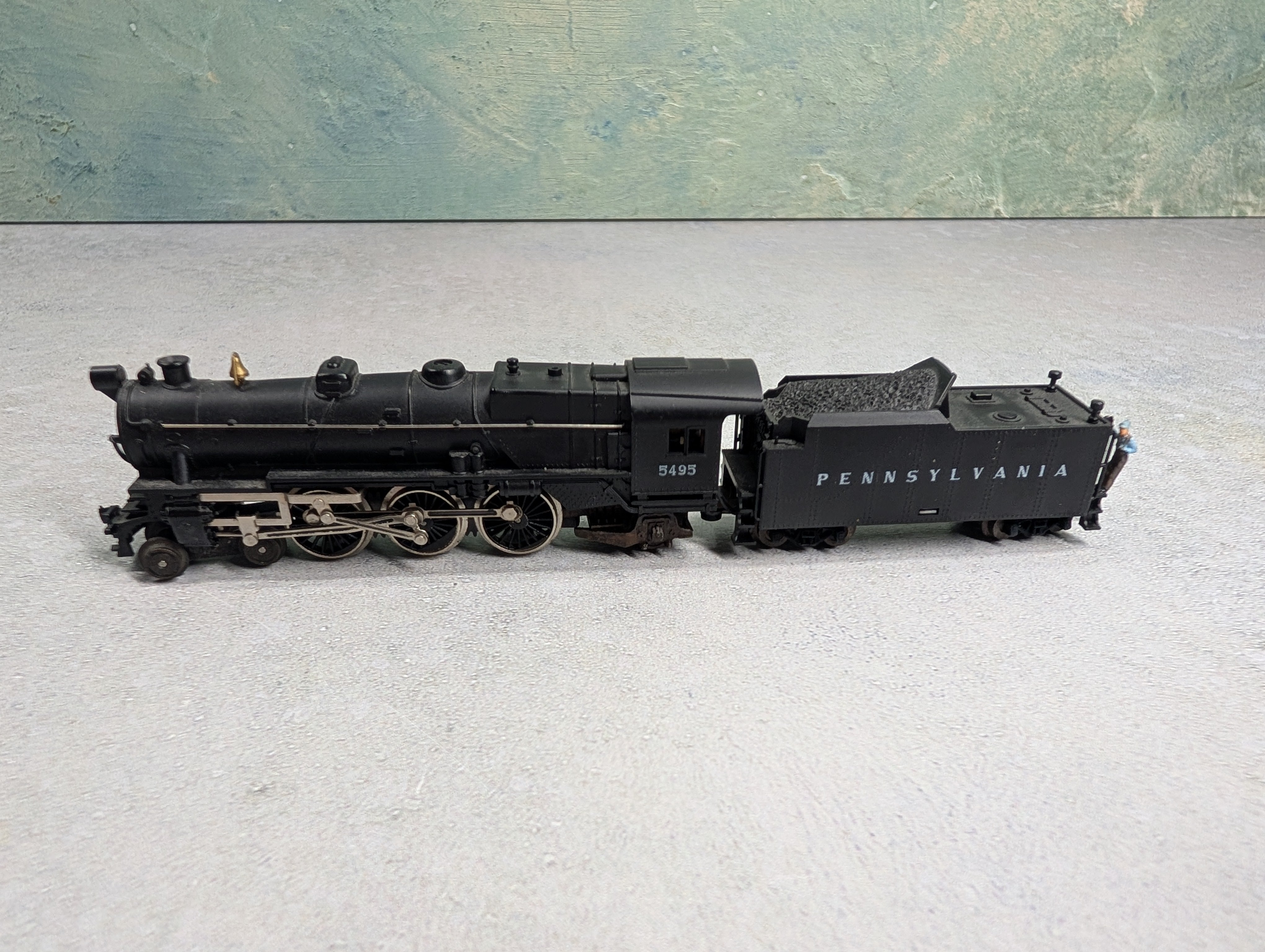USED Minitrix N Scale 4-6-2 Steam Locomotive Pennsylvania #5495 Runs Poor DC