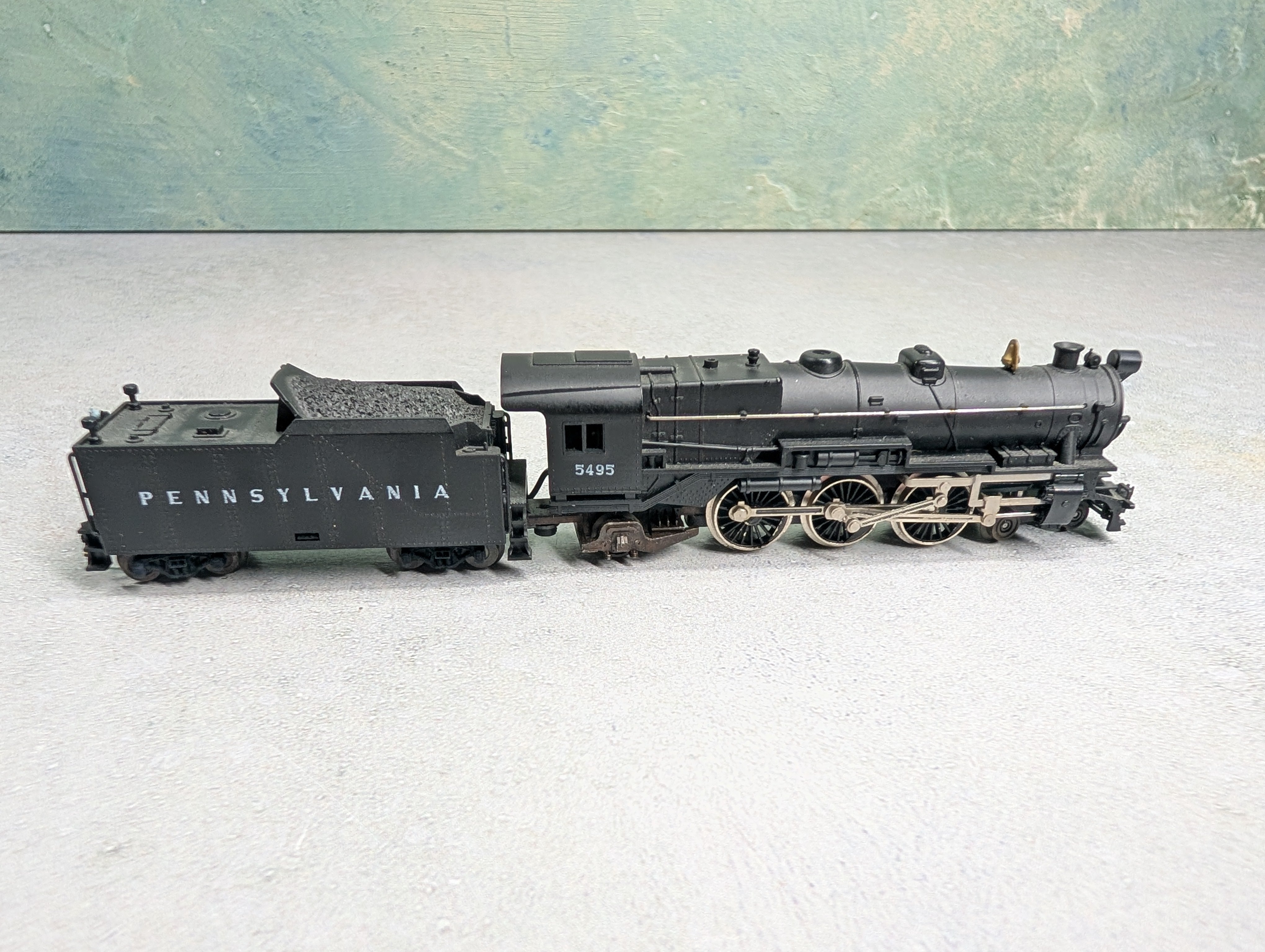 USED Minitrix N Scale 4-6-2 Steam Locomotive Pennsylvania #5495 Runs Poor DC