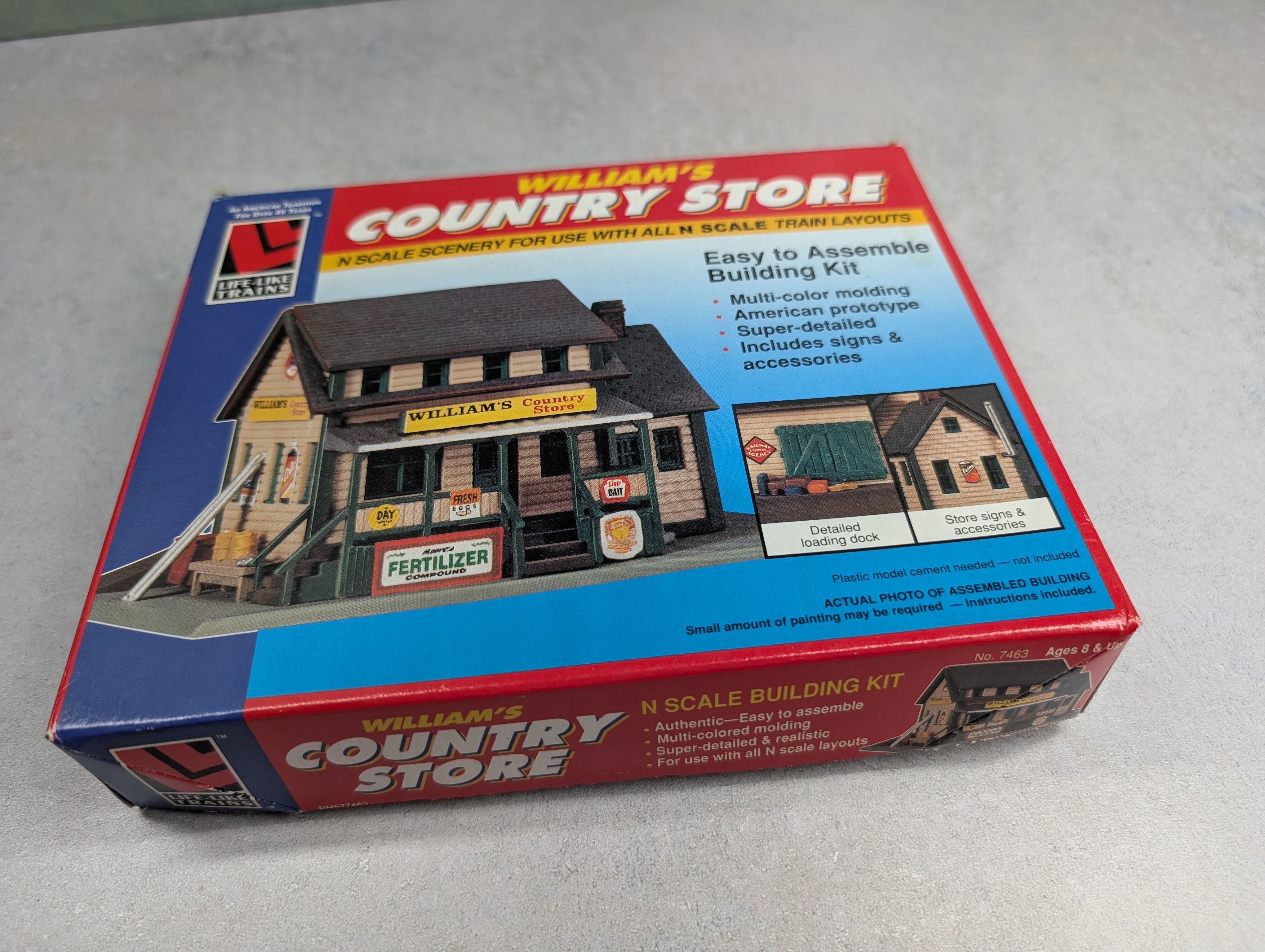 USED Life-Like 7463 N Scale William's Country Store Building (Sealed) KIT