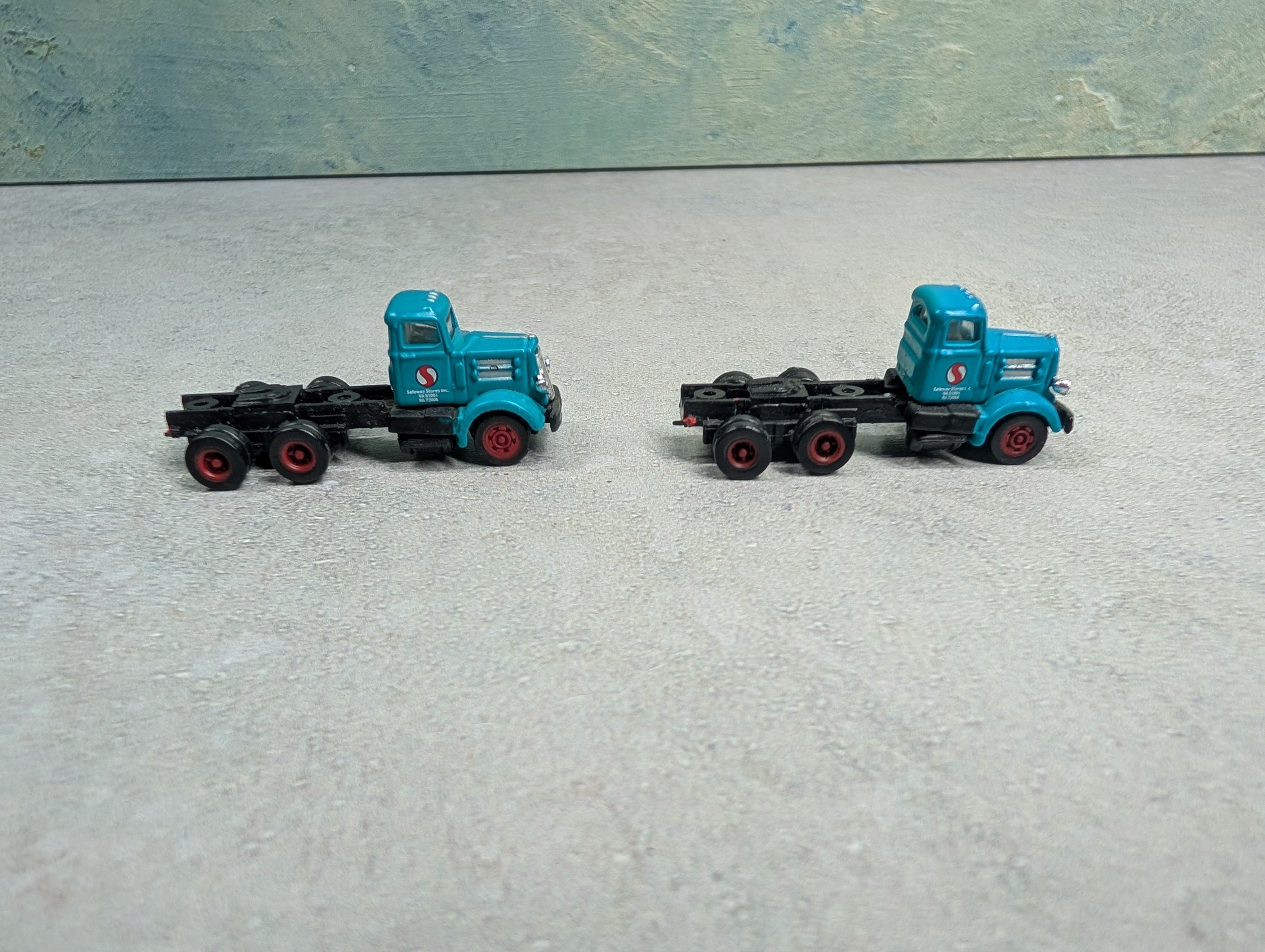 USED Classic Metal Works N Scale Lot of Tractor Trailers w/ Reefers Safeway Foods