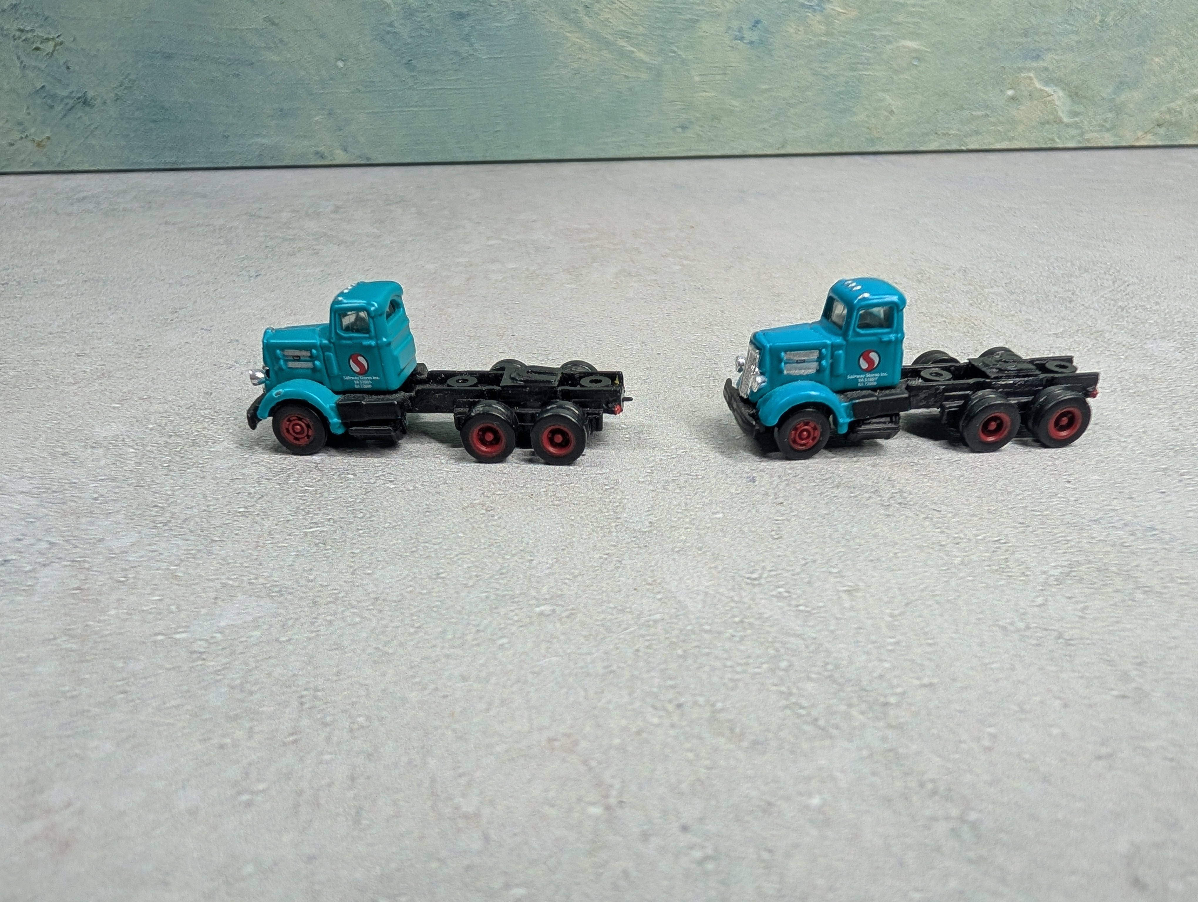 USED Classic Metal Works N Scale Lot of Tractor Trailers w/ Reefers Safeway Foods