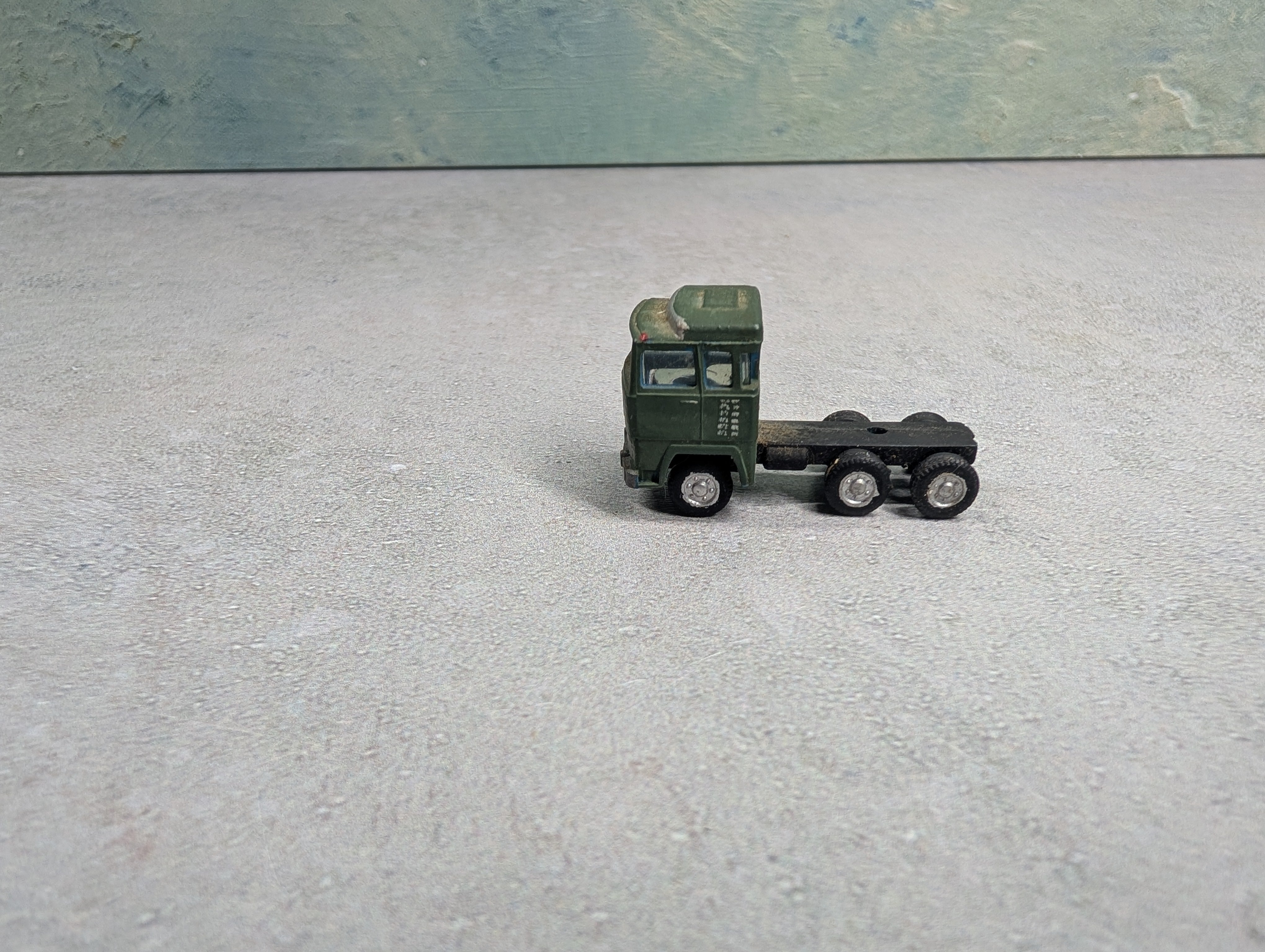 USED N Scale Green Tractor Cab