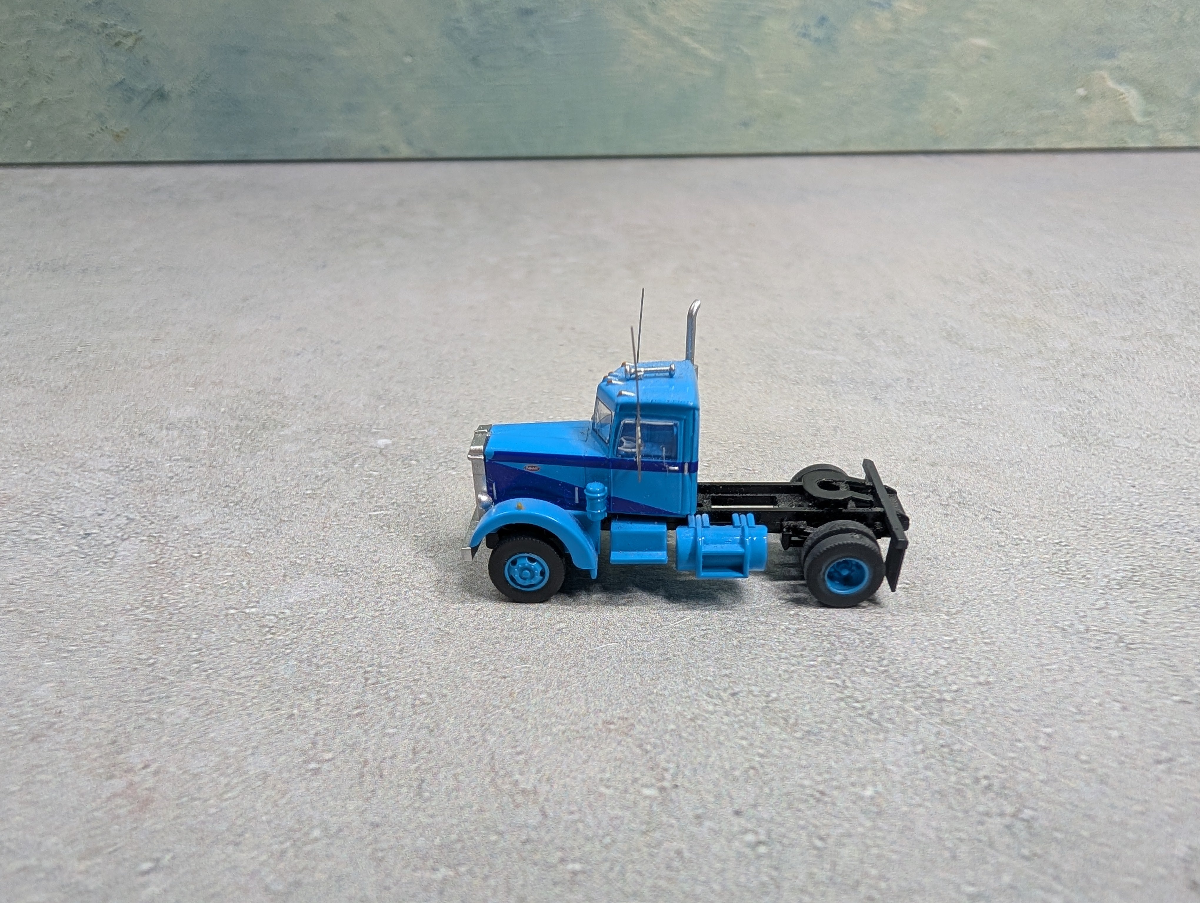 USED N Scale Baby Blue Peterbilt Tractor Cab