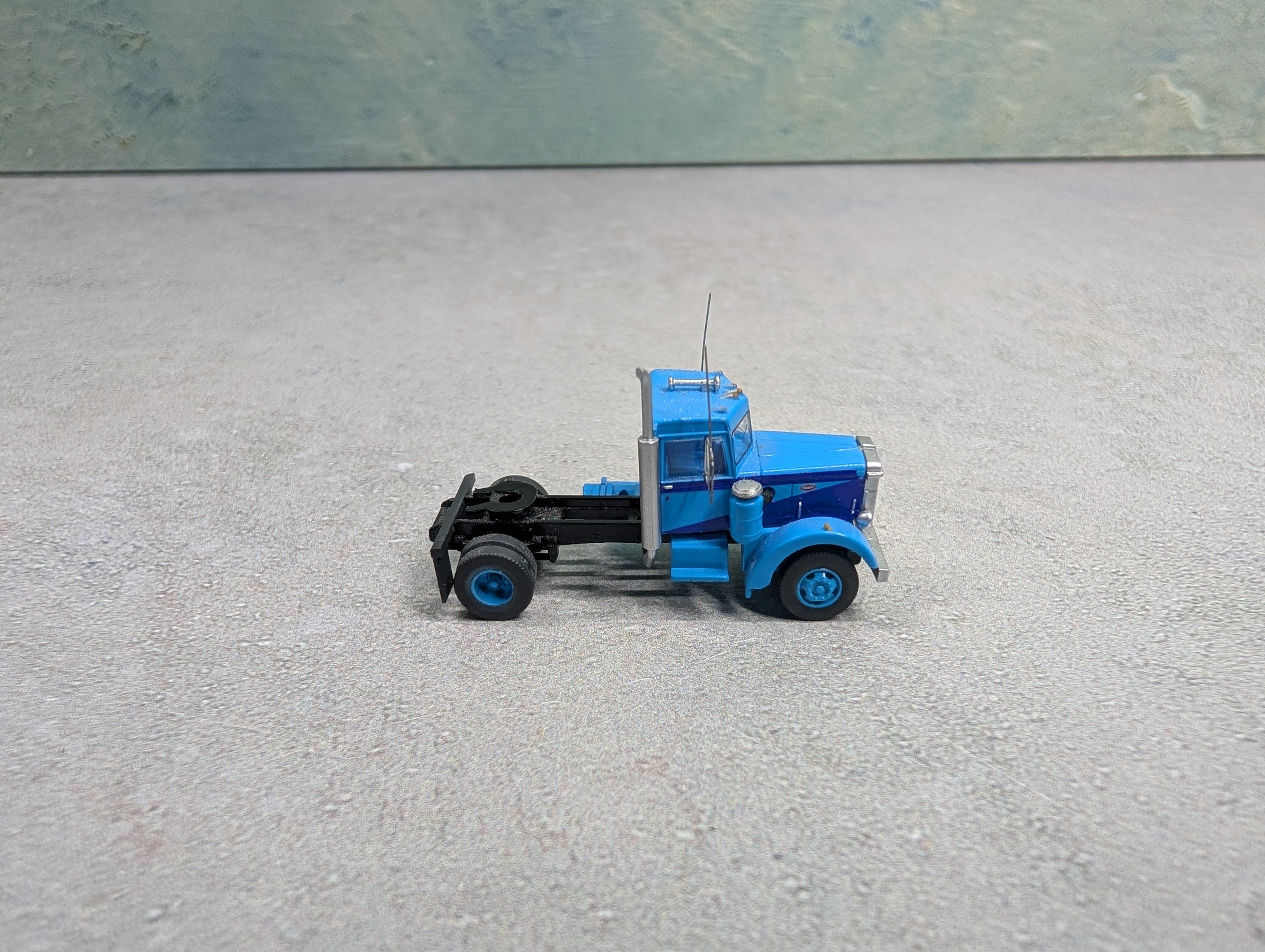 USED N Scale Baby Blue Peterbilt Tractor Cab
