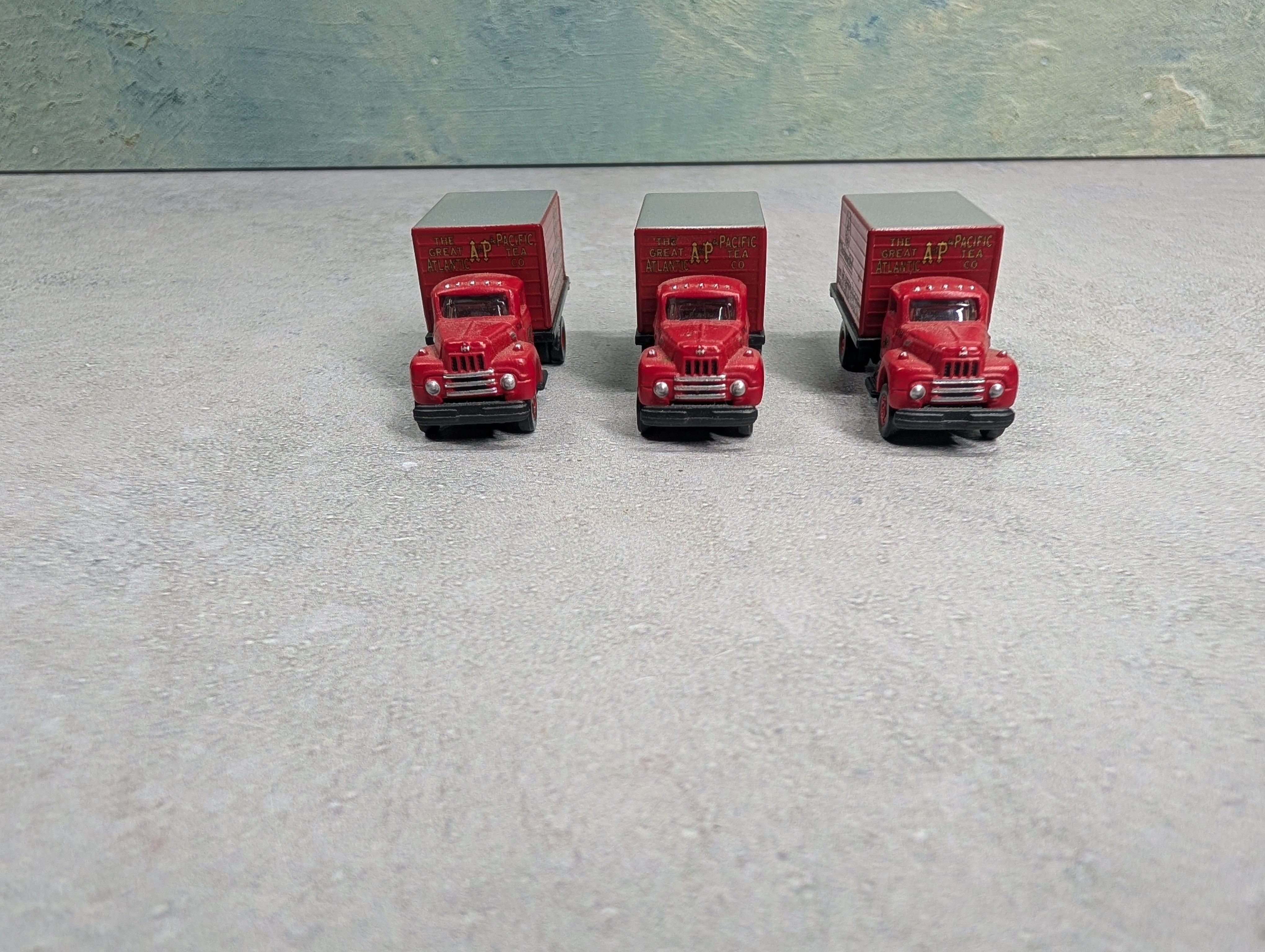 USED Classic Metal Works N Scale Lot of Box Trucks Atlantic & Pacific A&P (3 pcs)