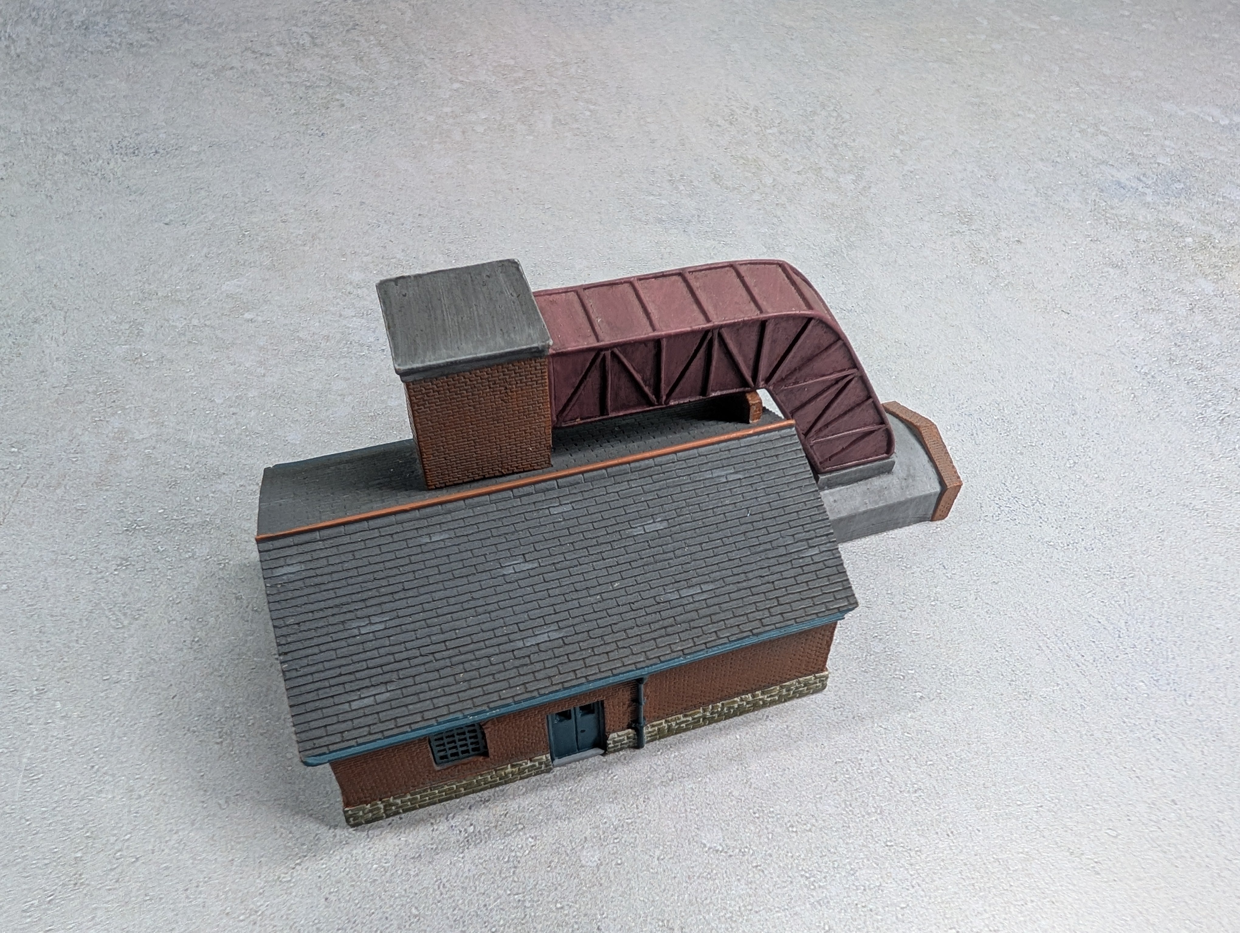 USED Bachmann 42-027 N Scale Scenecraft Hampton Heath Colliery Fan House Building