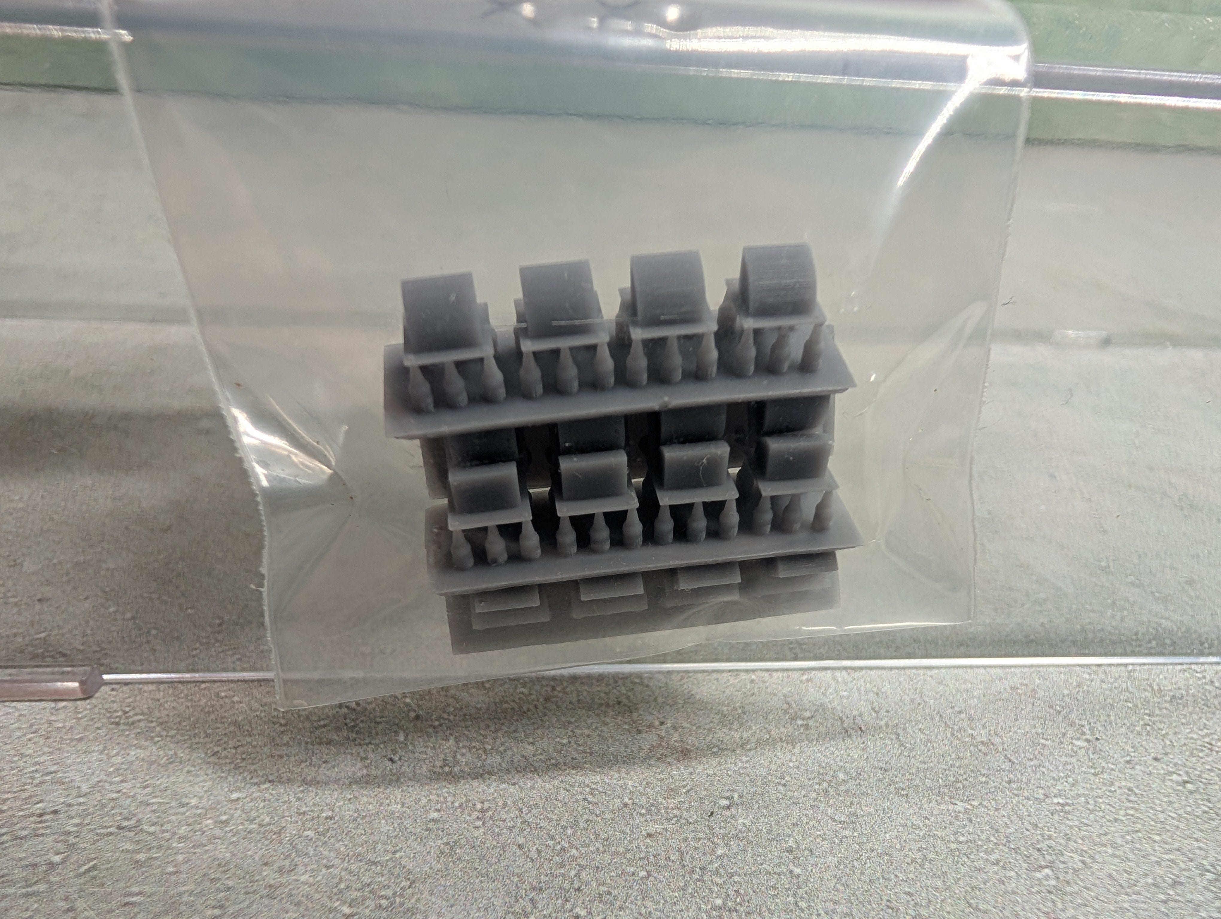 N Scale Small Wall Vents 3D Printed (16 pcs)