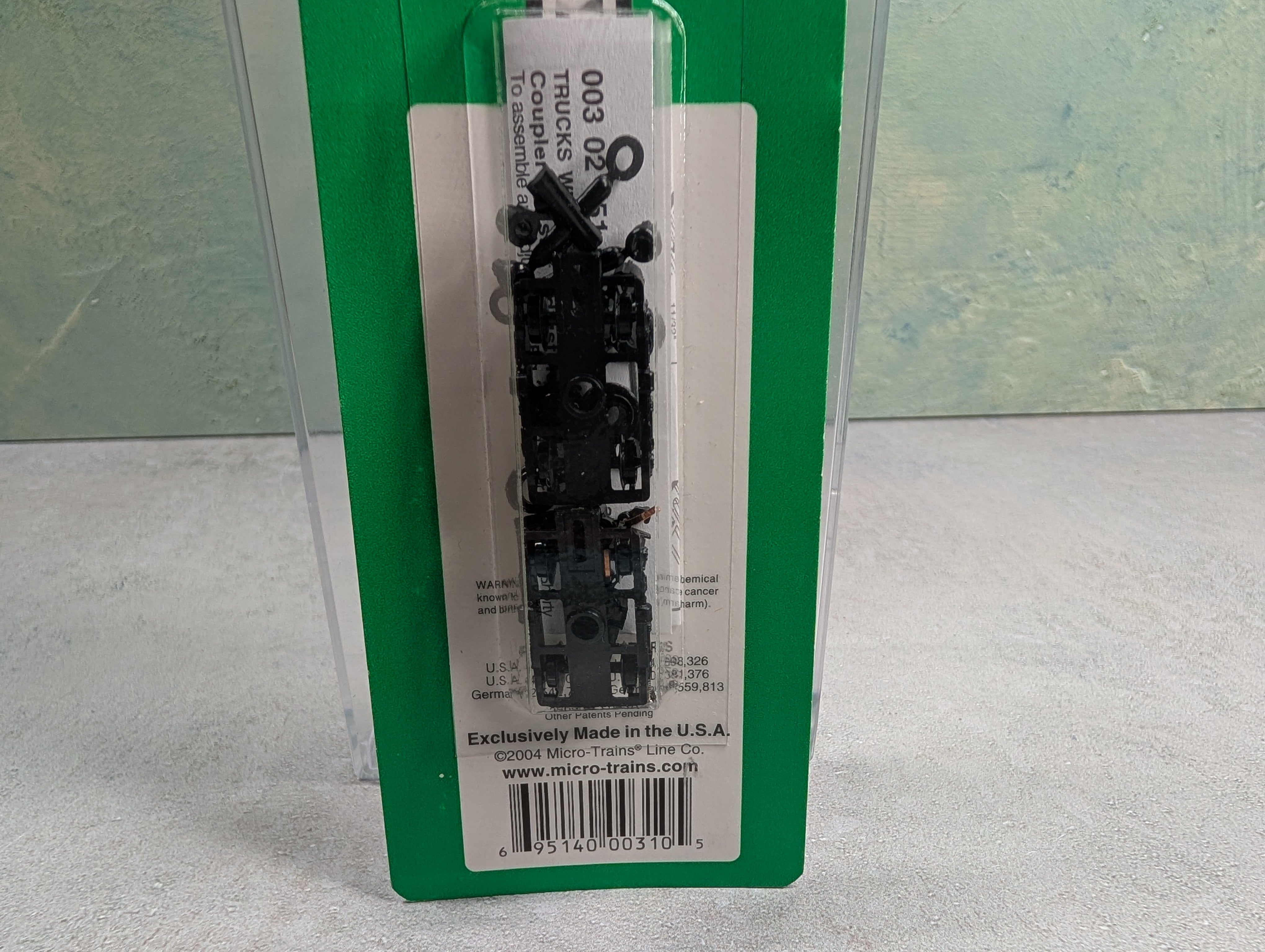 Micro-Trains #00302051 N Scale 1017 Adjustable Passenger Trucks Standard 4-Wheel