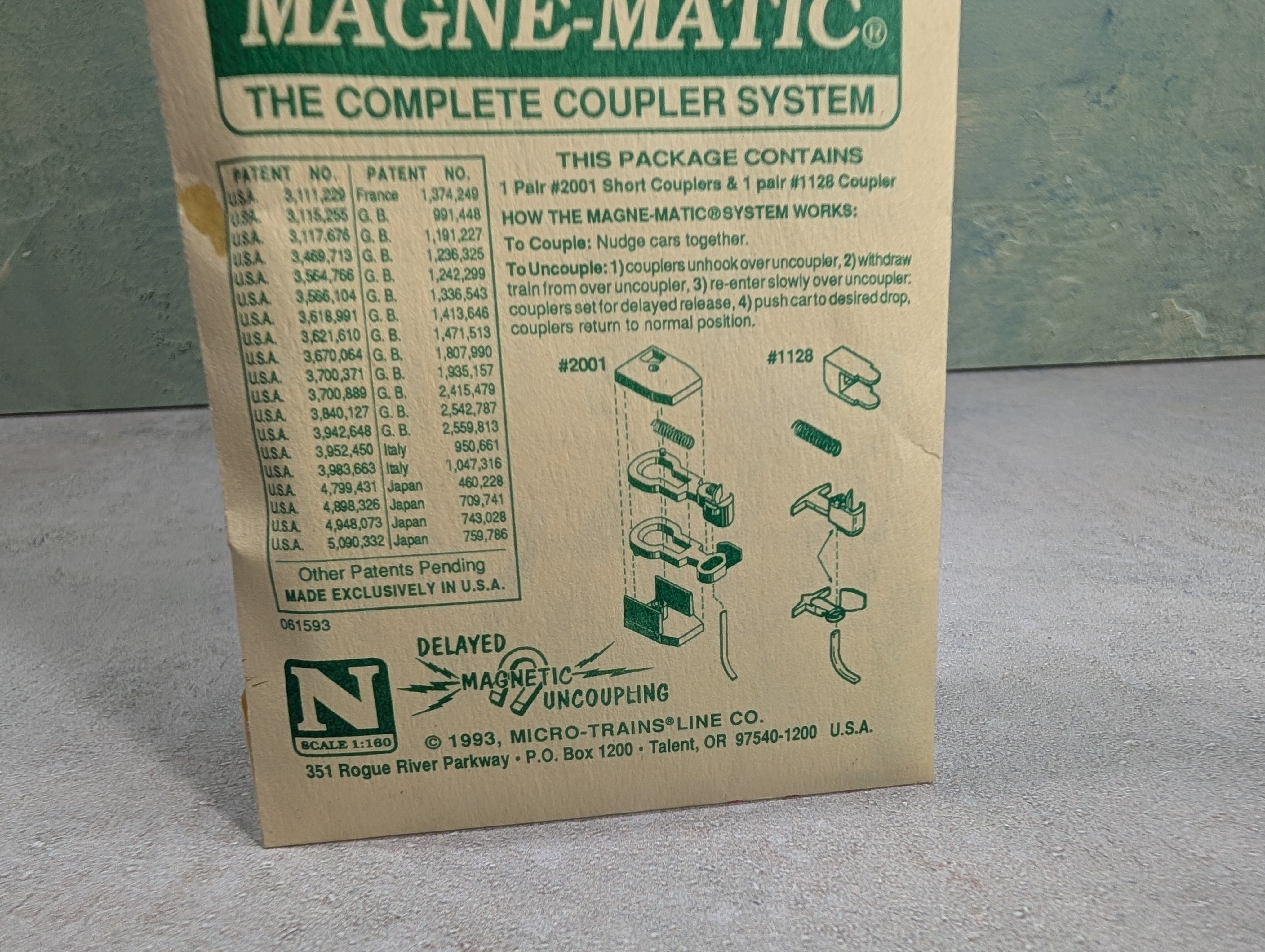 Micro-Trains 2000 N Scale Magne-Matic Couplers For Kato E8/9 Loco A Units