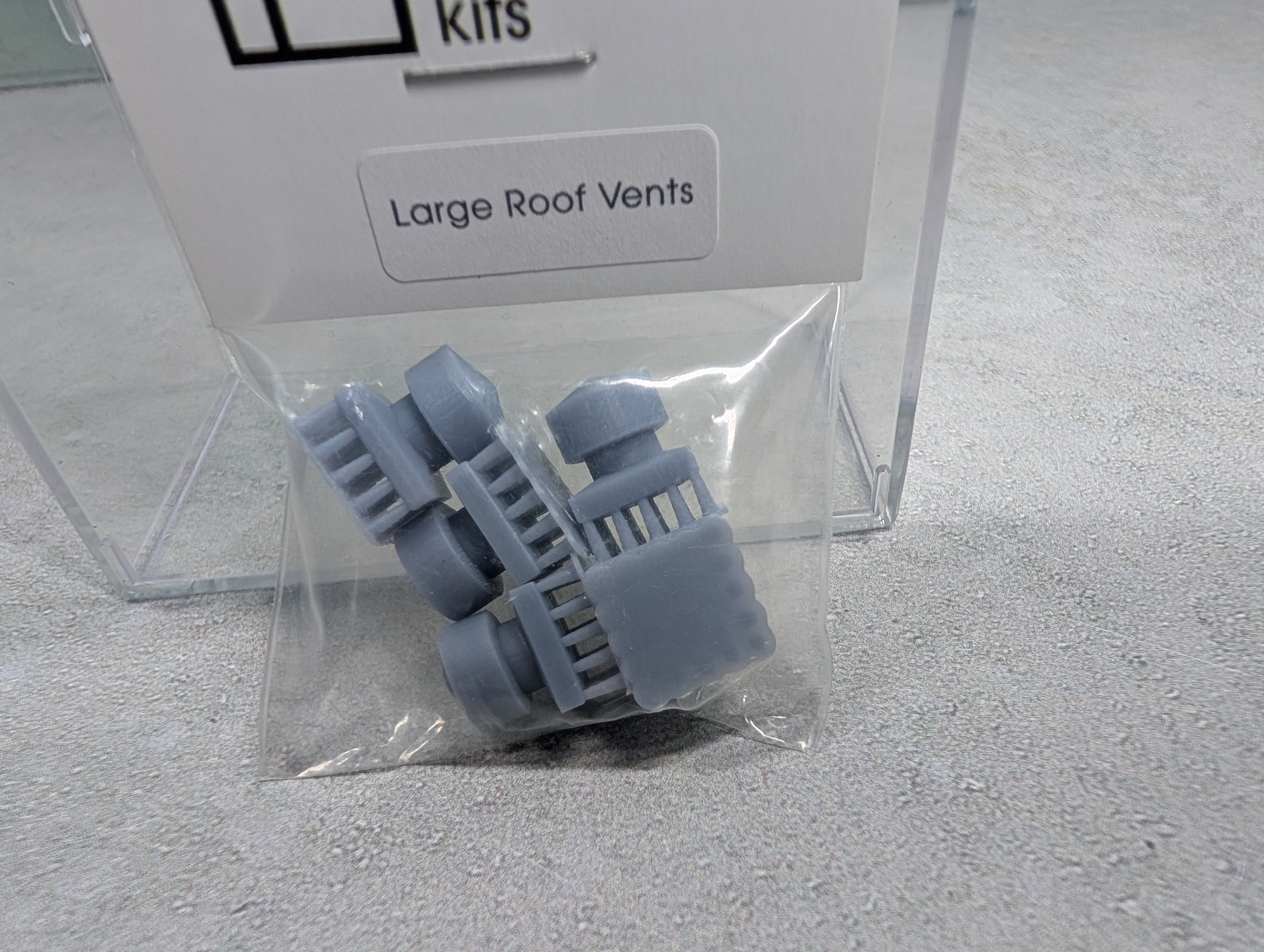 Piper Craftsman Kits N Scale Large Roof Vents, 3D Printed (5 pcs)