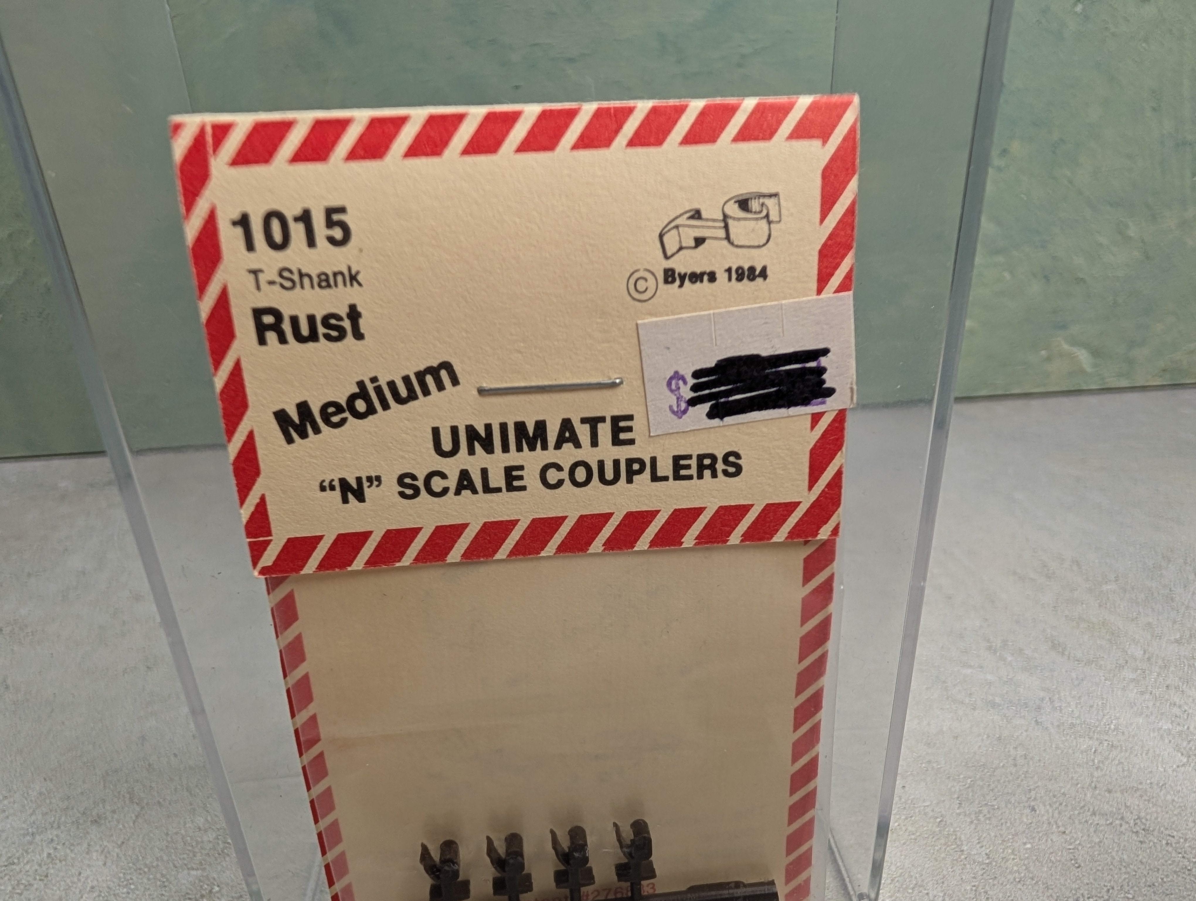 Precision Masters 1015 N Scale T-Shank Medium Unimate Couplers Rust Color (8 pcs)